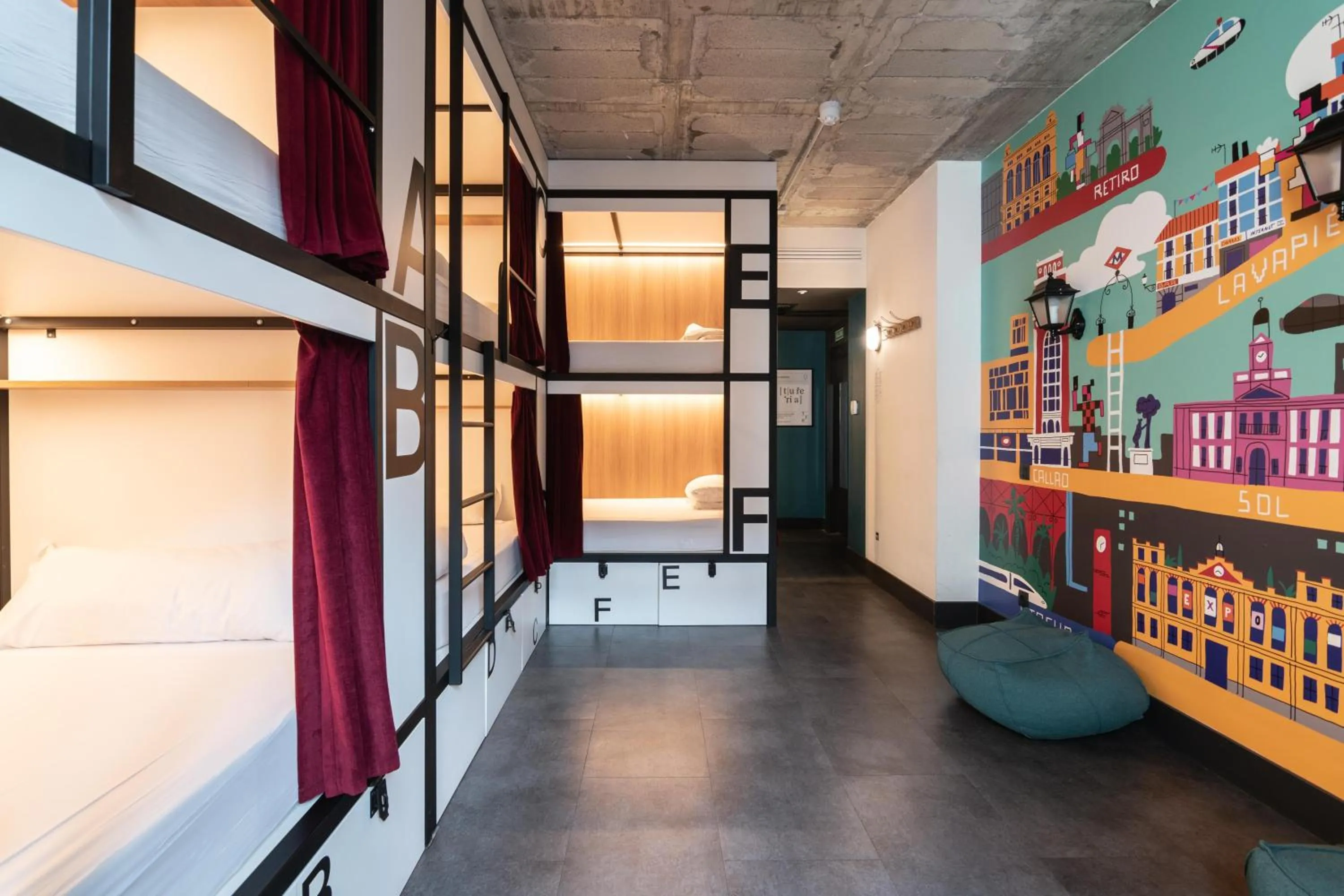 bunk bed in The Central House Madrid Lavapiés