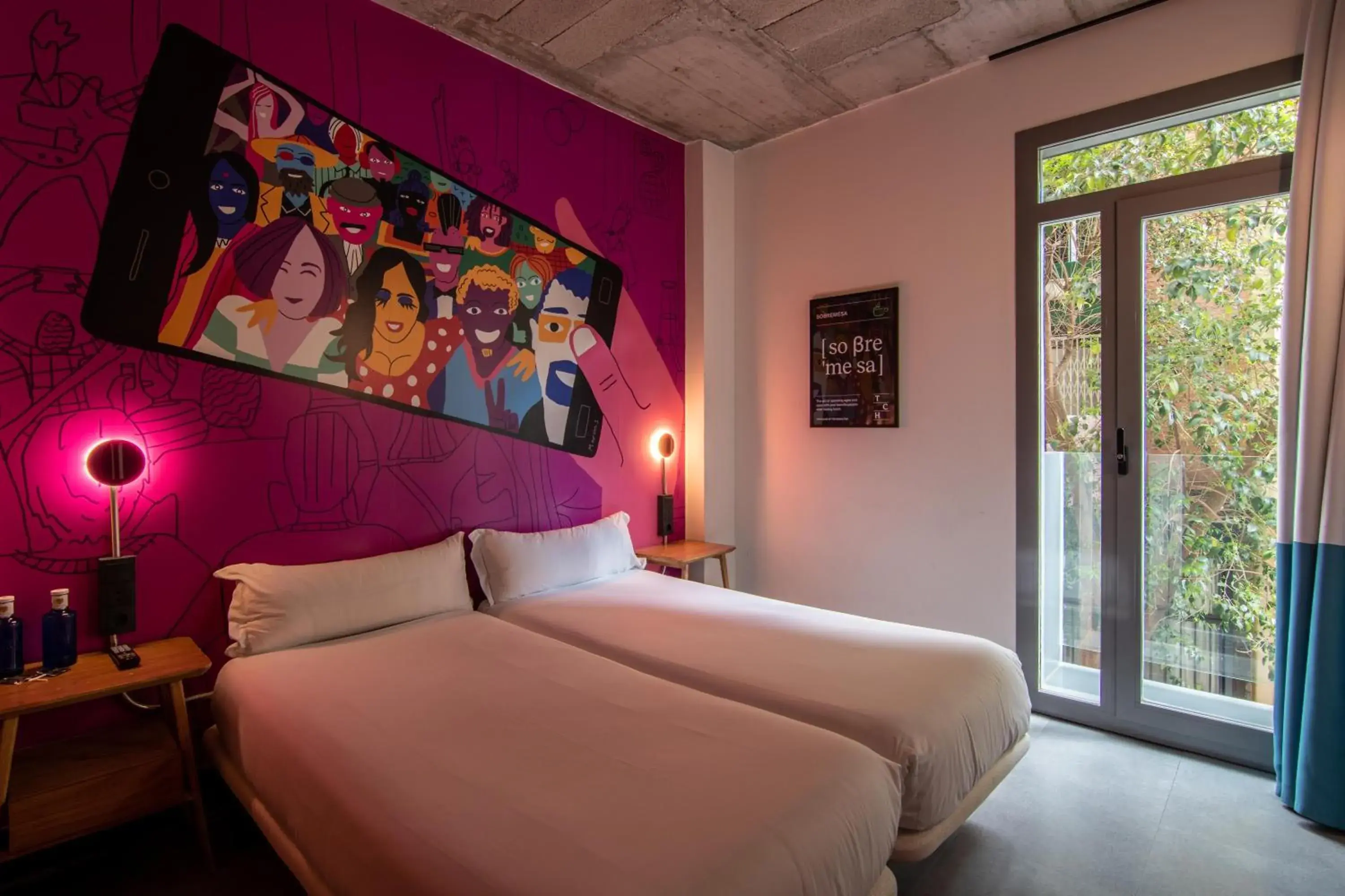 Bed in The Central House Madrid Lavapiés Bed in The Central House Madrid Lavapiés