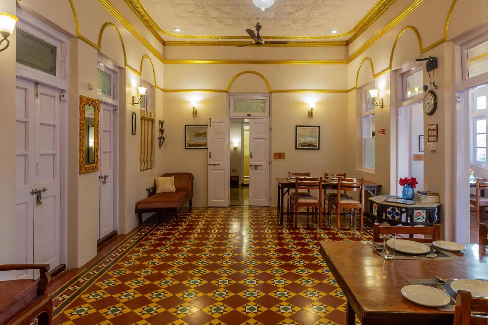 Seating area in IL Palazzo Villas