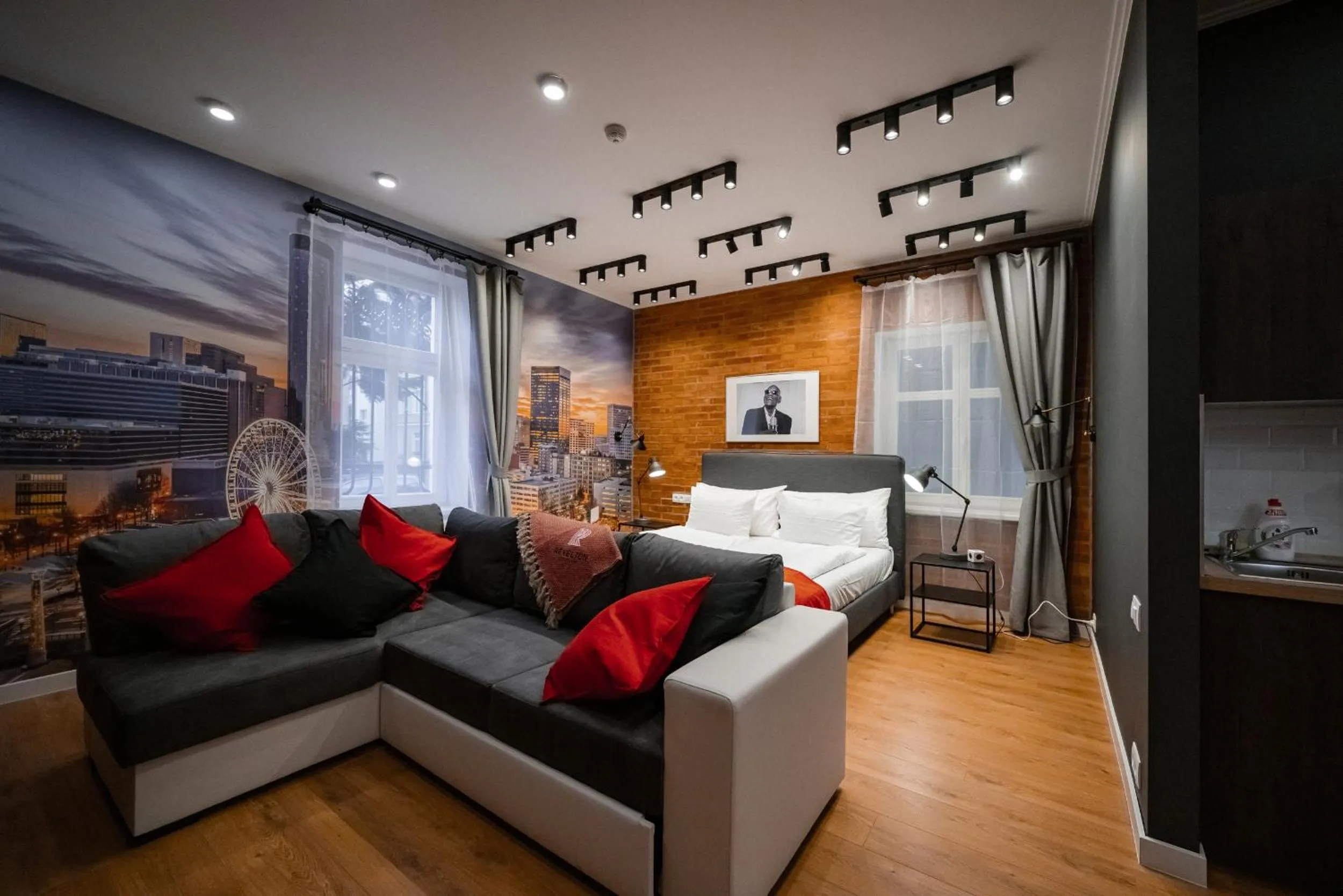 Bed in Revelton Studios Marianske Lazne