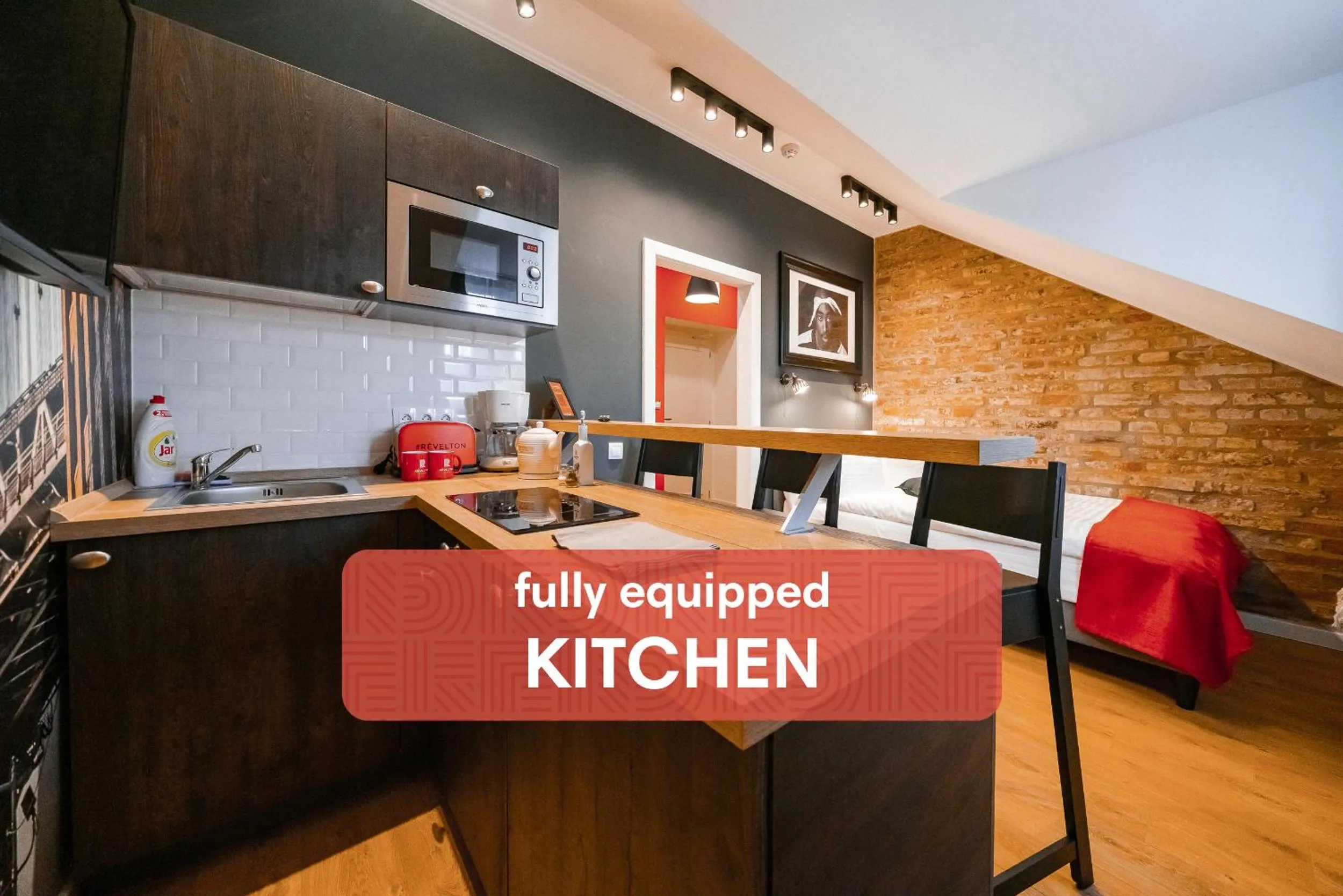 kitchen in Revelton Studios Marianske Lazne