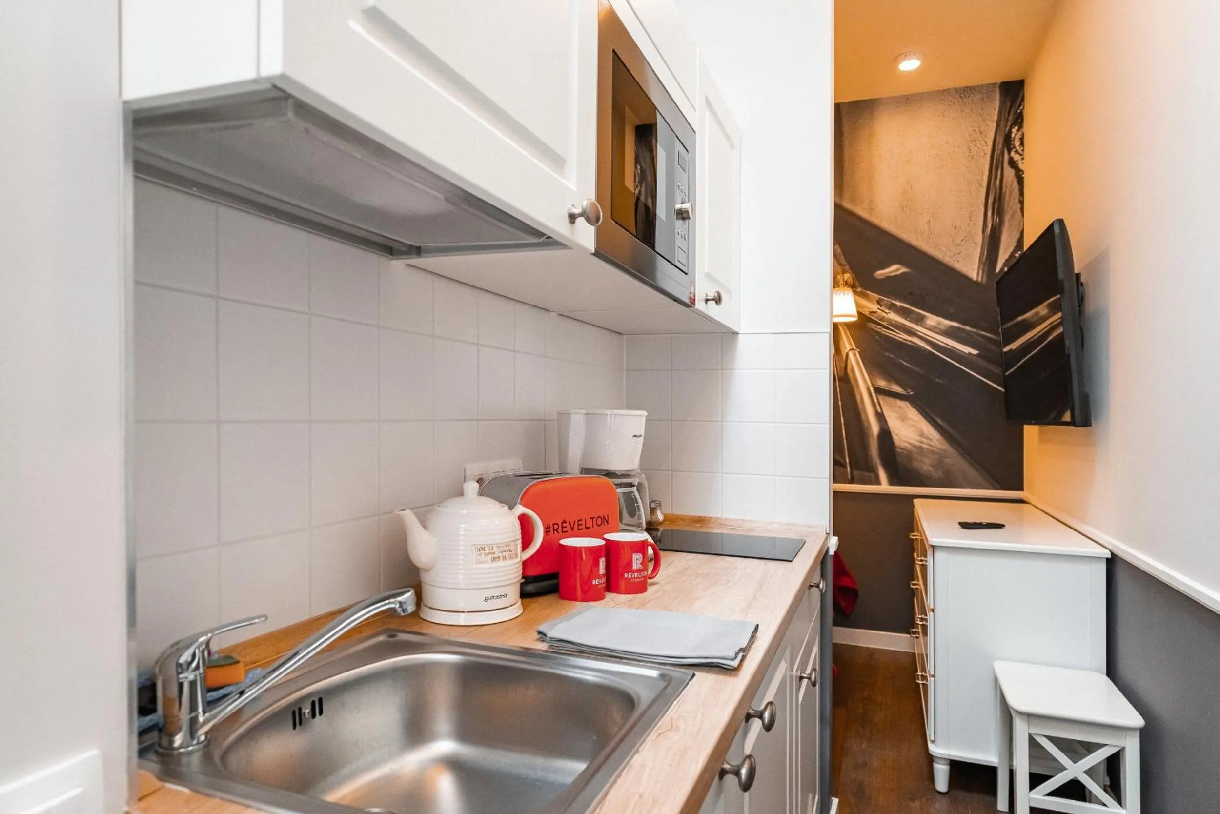 Kitchen or kitchenette in Revelton Studios Marianske Lazne