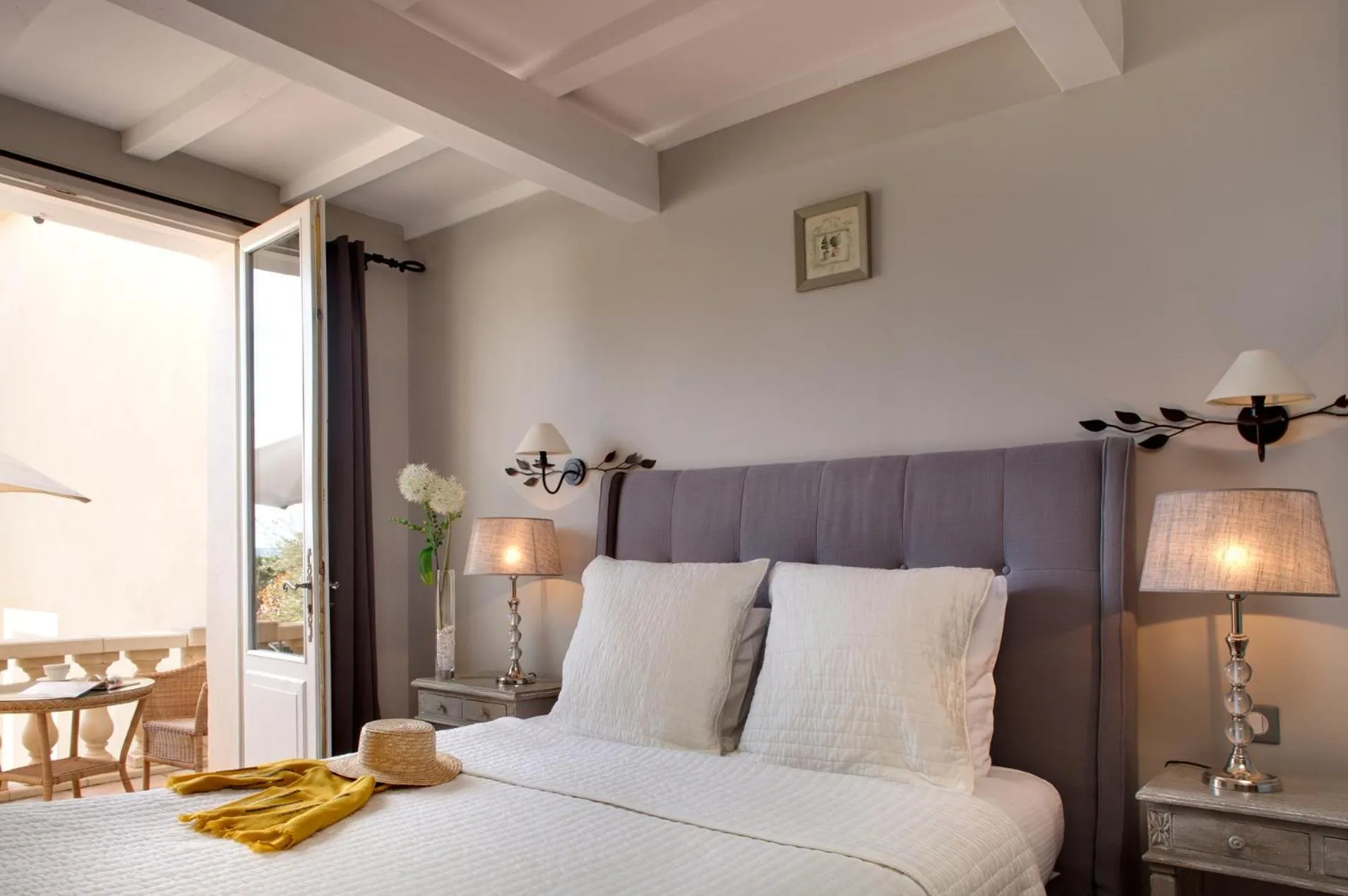 Photo of the whole room, Bed in Hôtel Le Pré Saint Michel