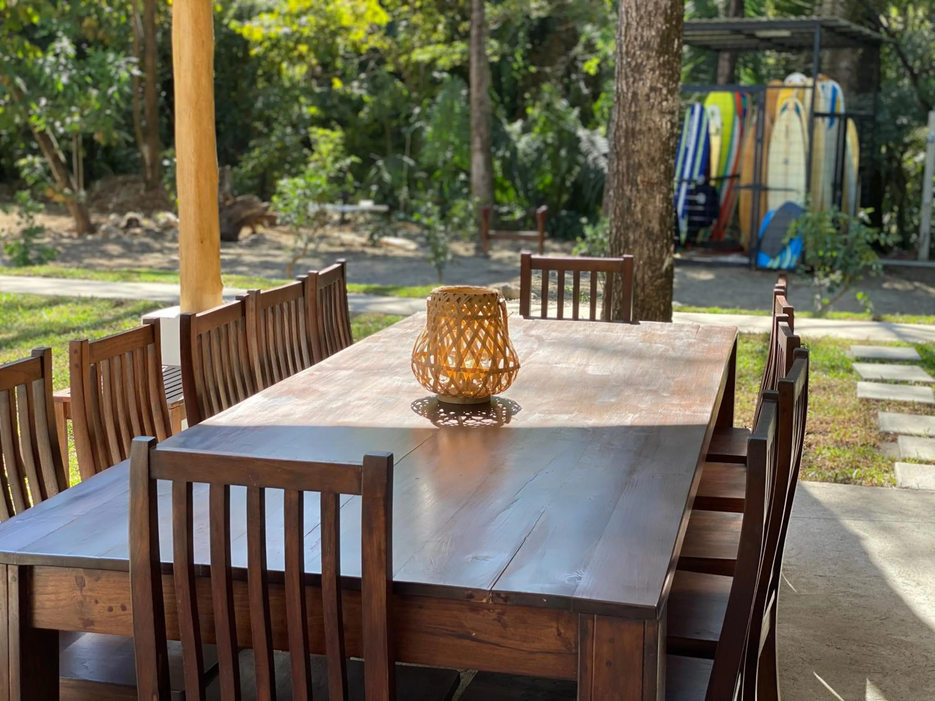 Patio in Ride On! Surf Hotel