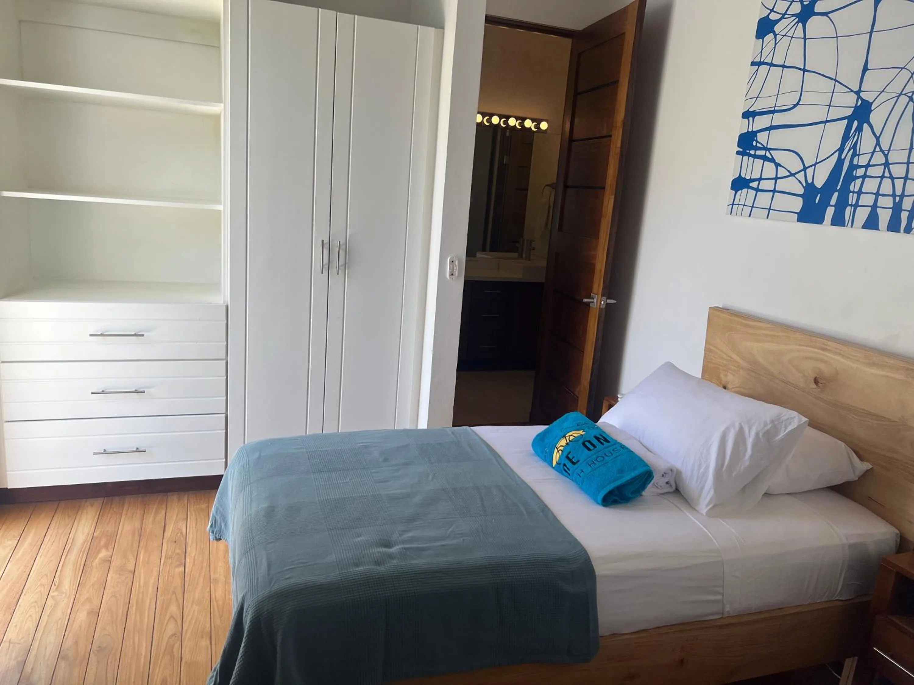 Bed in Ride On! Surf Hotel