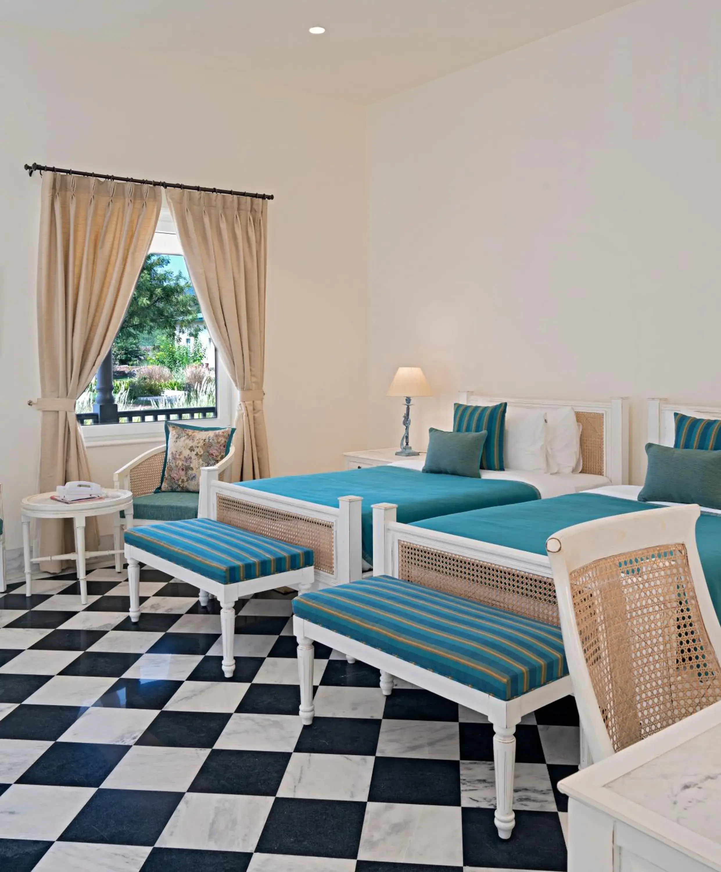 Bedroom in Sariska Manor Luxury Cottages Tehla Bedroom in Sariska Manor Luxury Cottages Tehla