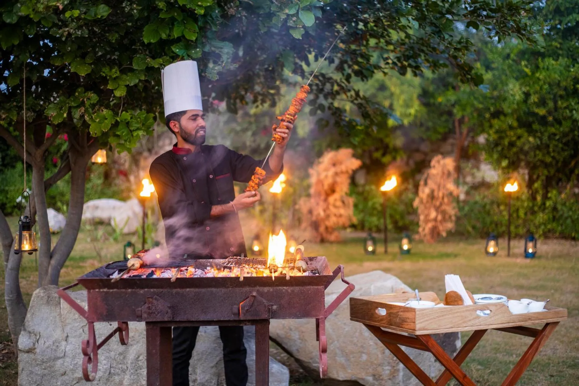 Food and drinks in Sariska Manor Luxury Cottages Tehla