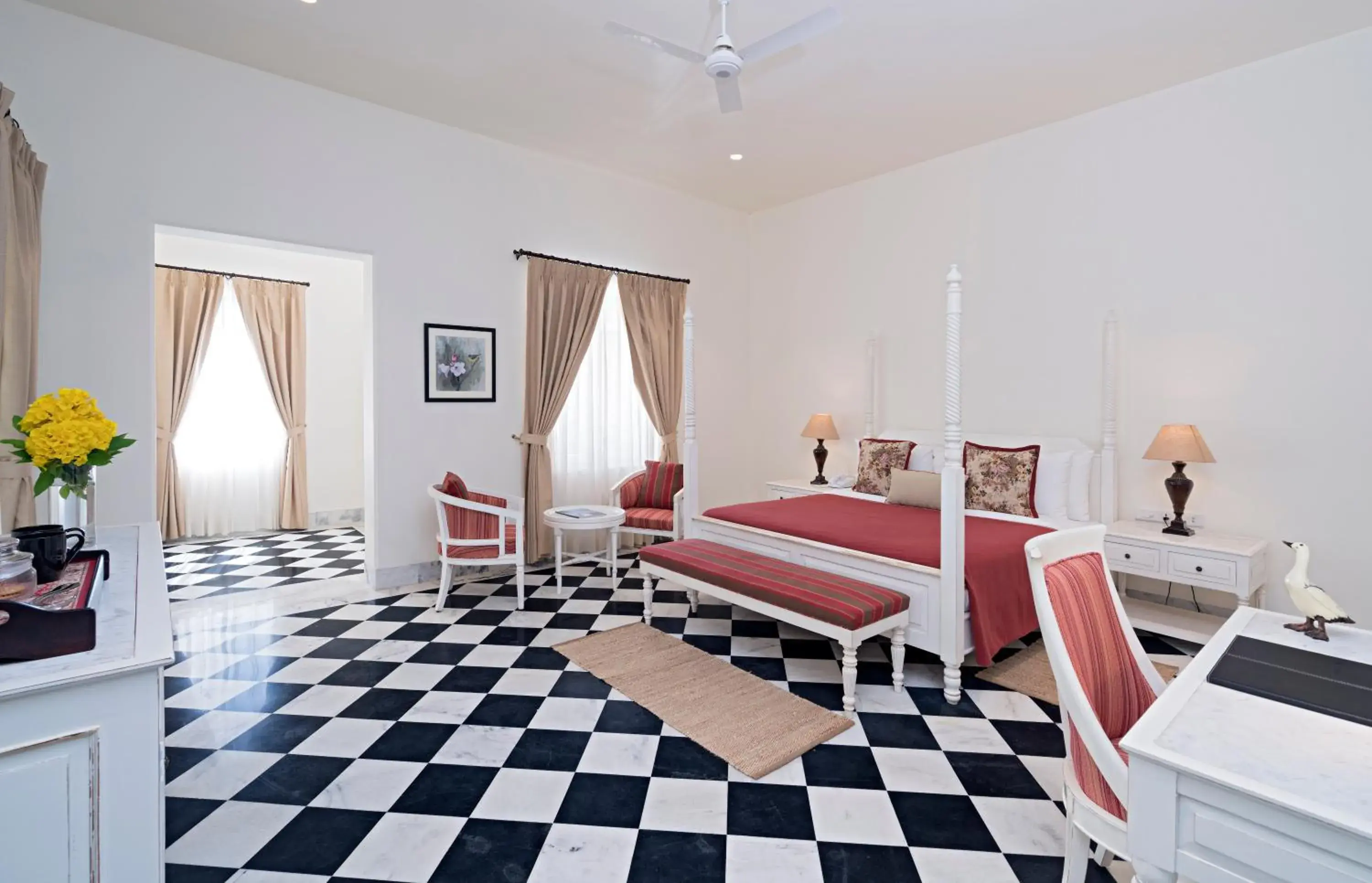 Bedroom, Bed in Sariska Manor Luxury Cottages Tehla Bedroom, Bed in Sariska Manor Luxury Cottages Tehla