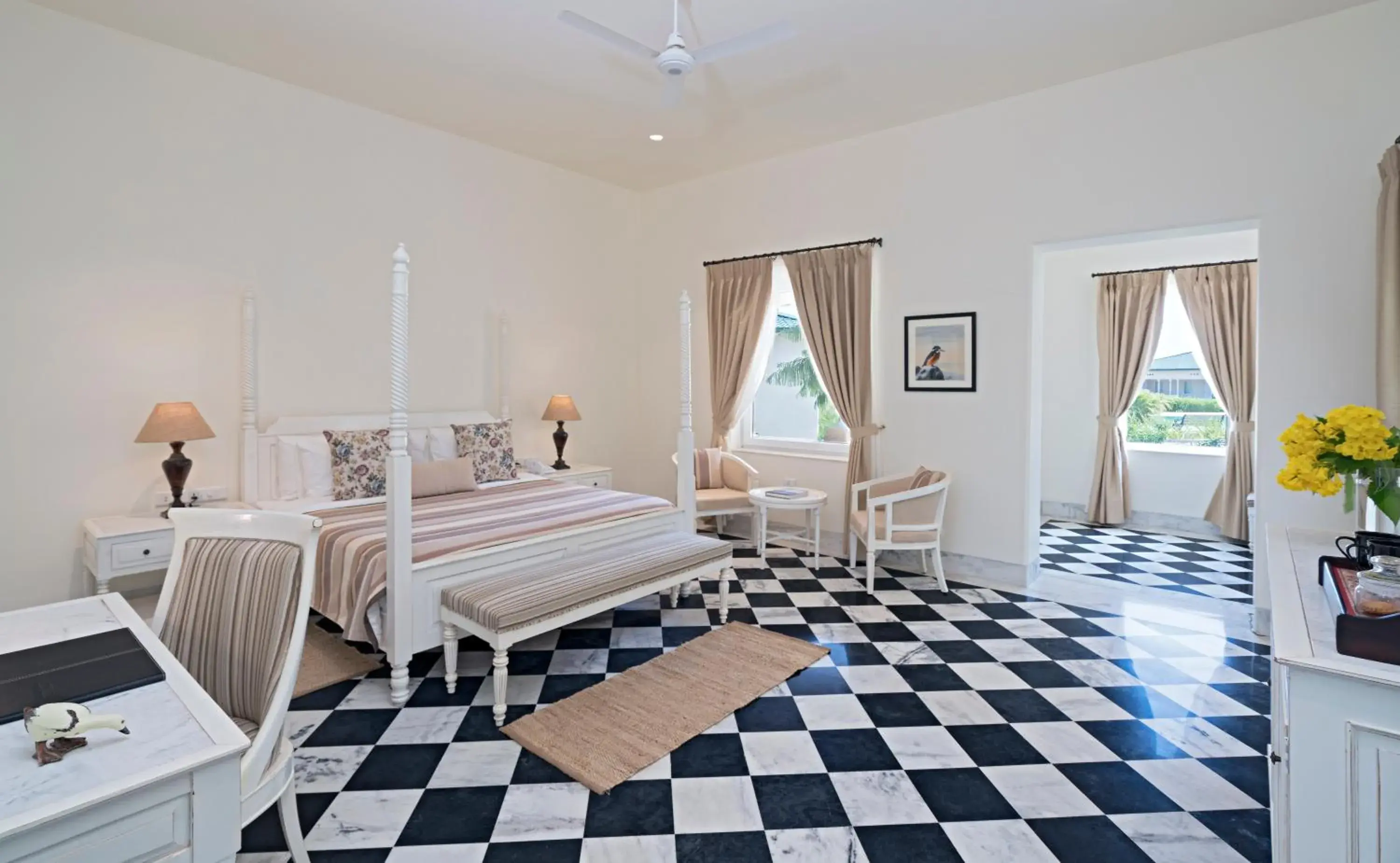Bedroom, Bed in Sariska Manor Luxury Cottages Tehla Bedroom, Bed in Sariska Manor Luxury Cottages Tehla