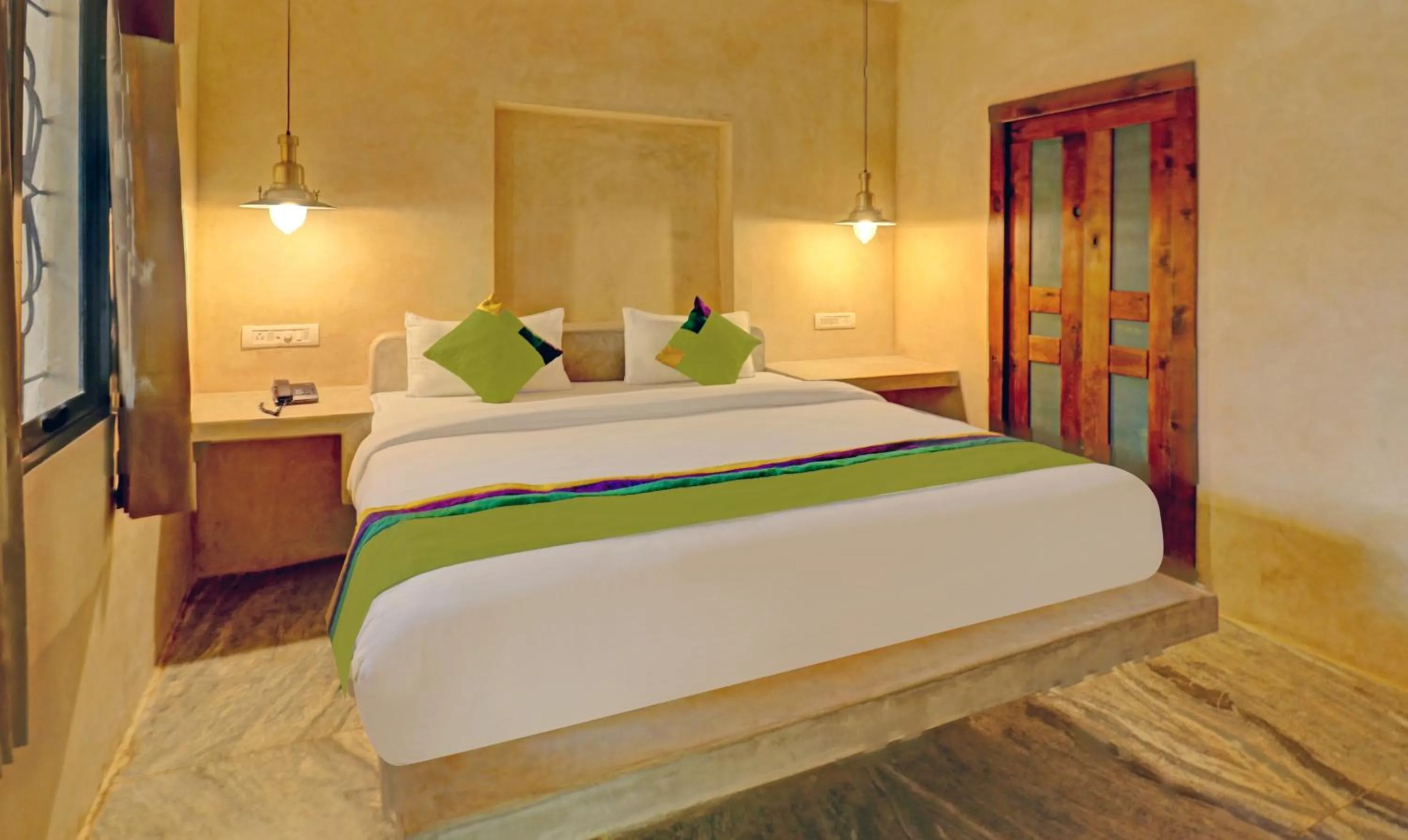 Bedroom, Bed in Treebo Morjim Banyan Resort