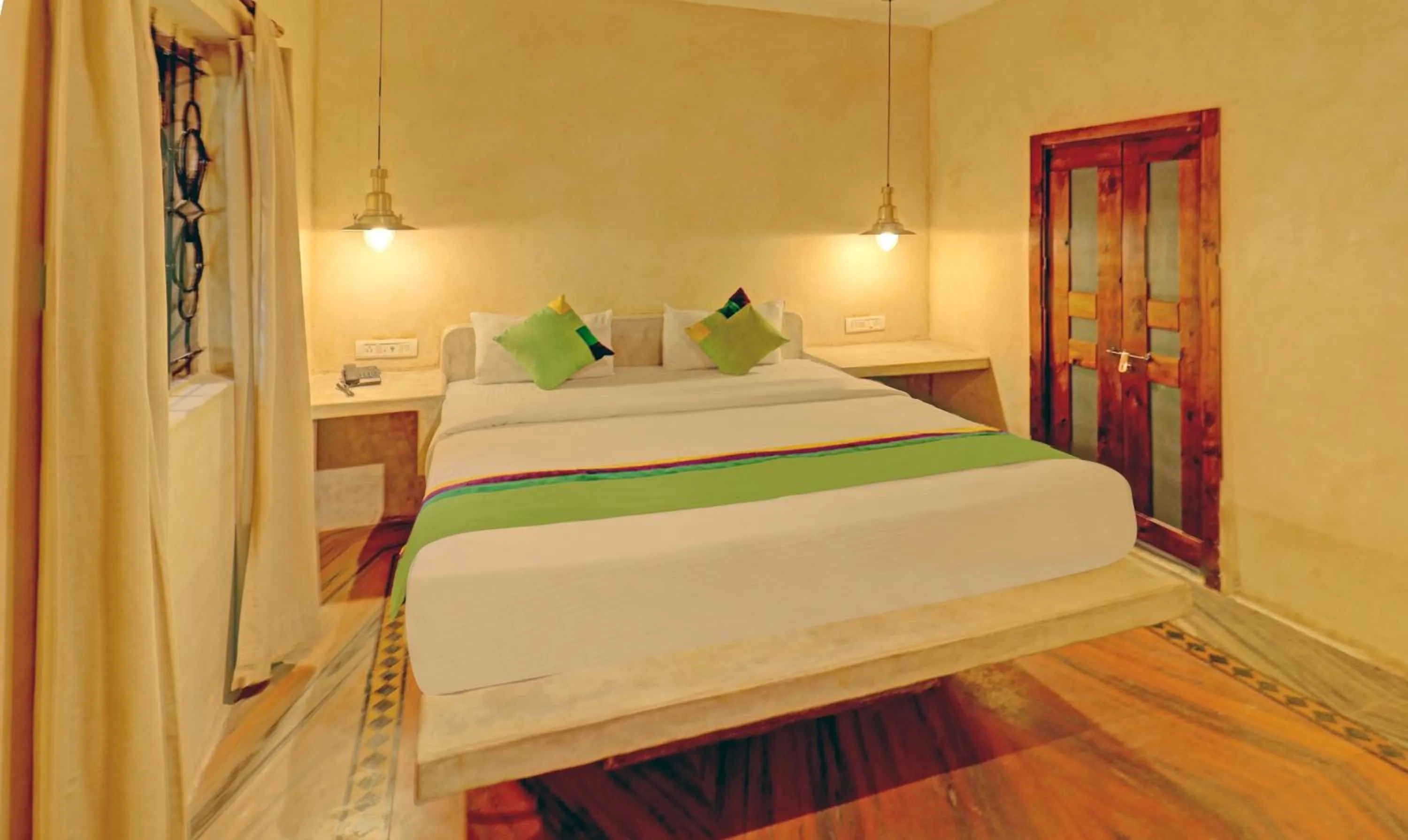 Bedroom, Bed in Treebo Morjim Banyan Resort