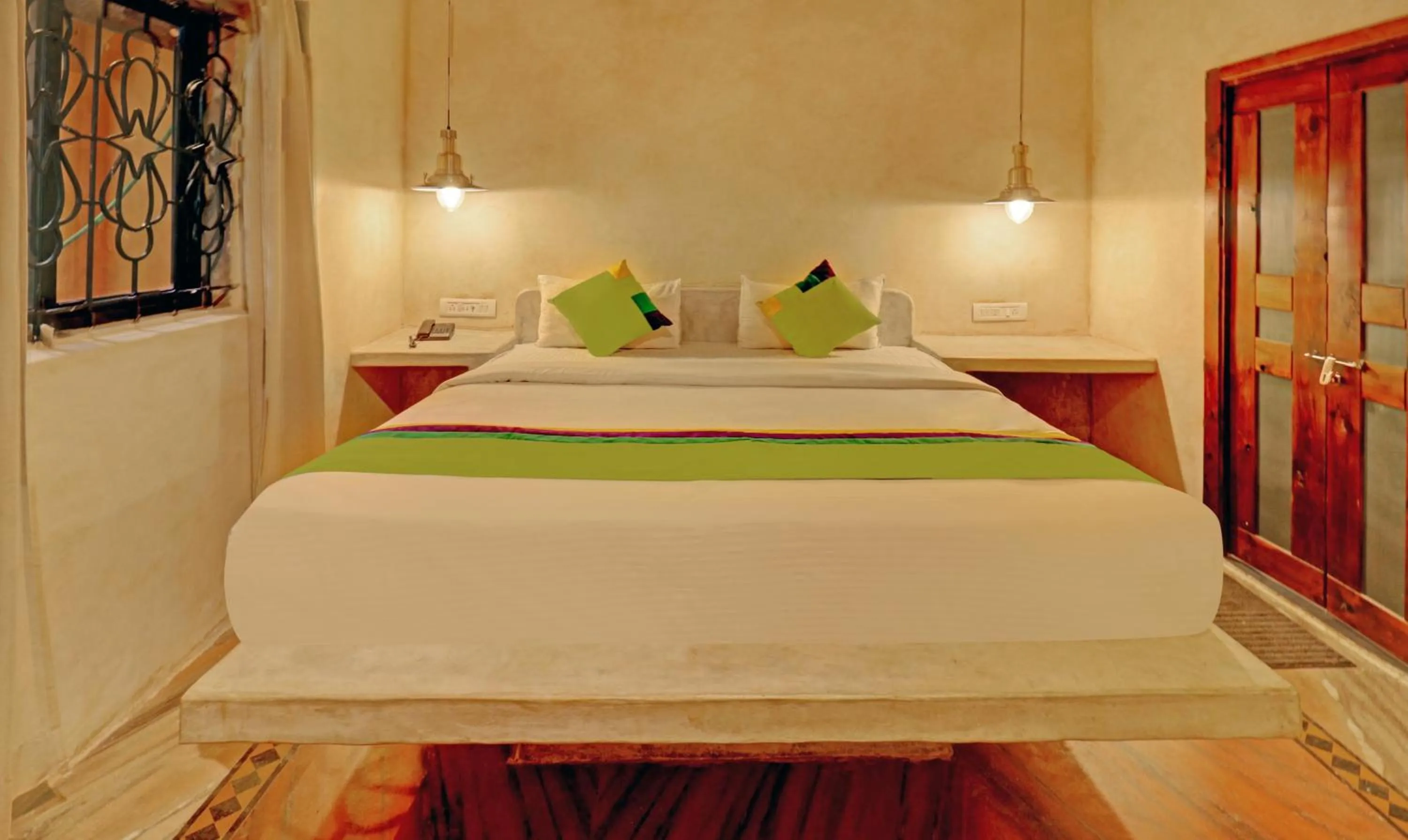 Bedroom, Bed in Treebo Morjim Banyan Resort