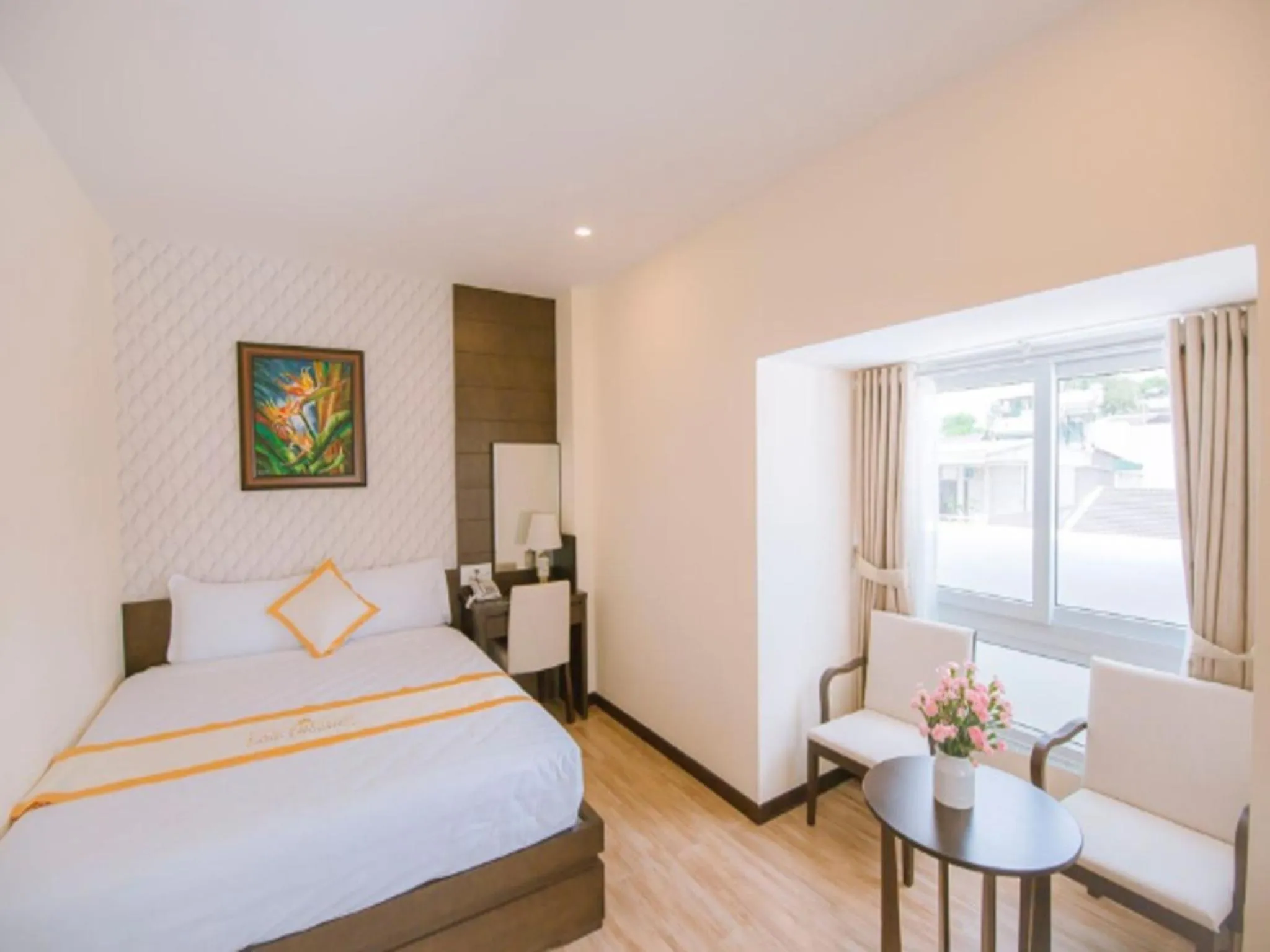 Bed in Thien Ly Hotel - Da Lat Center