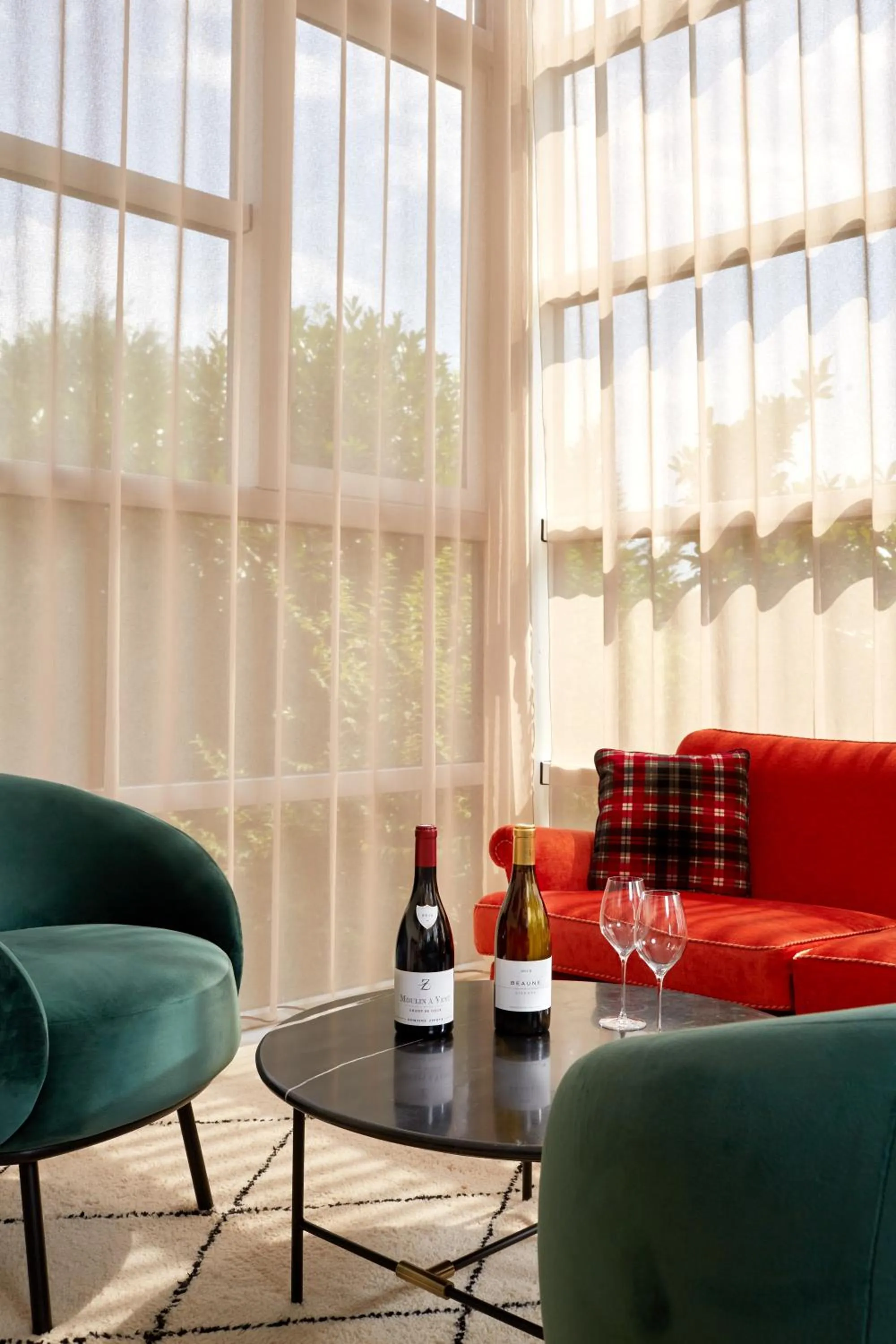 Lounge or bar in Les Nomades Beaune