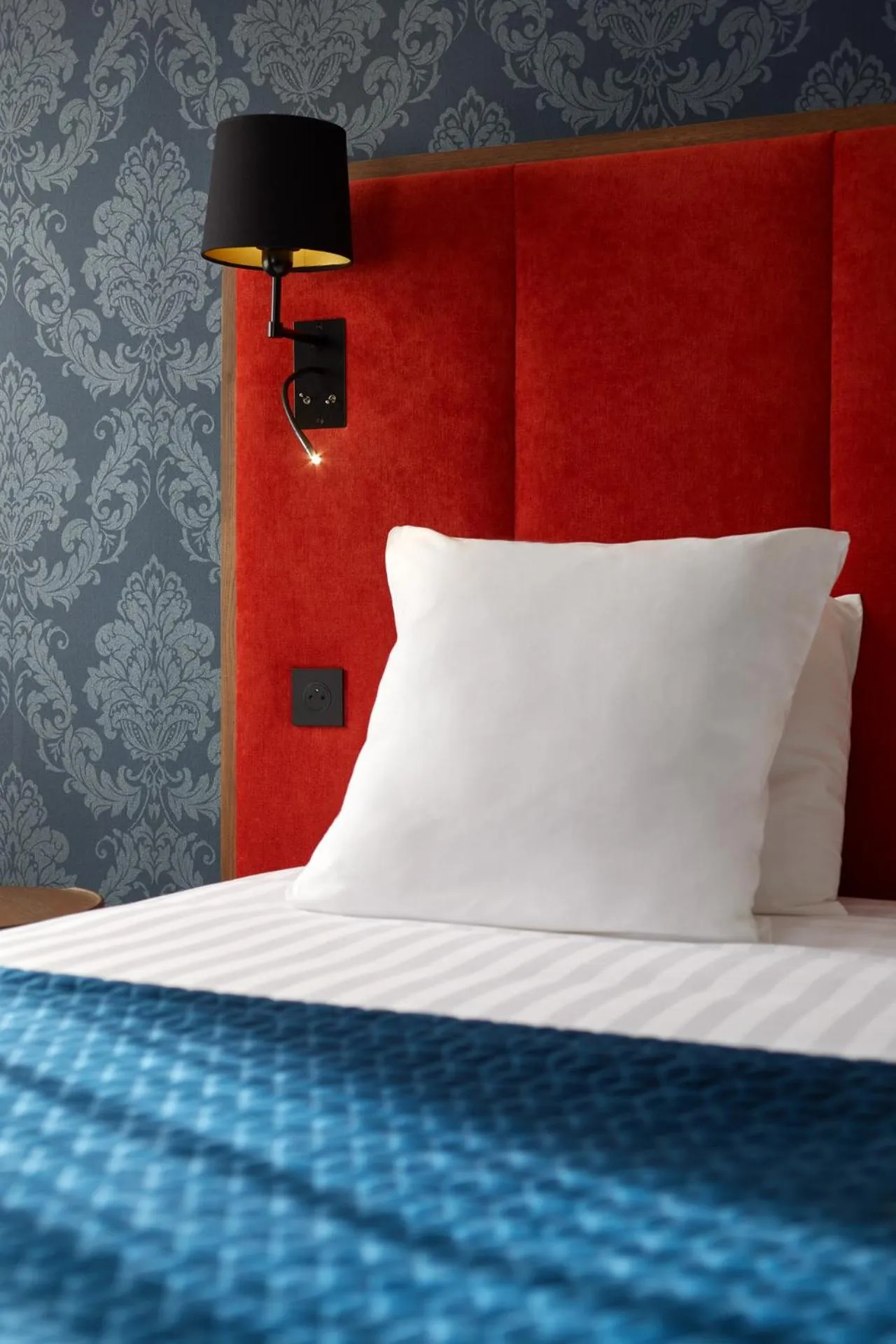 Decorative detail, Bed in Les Nomades Beaune