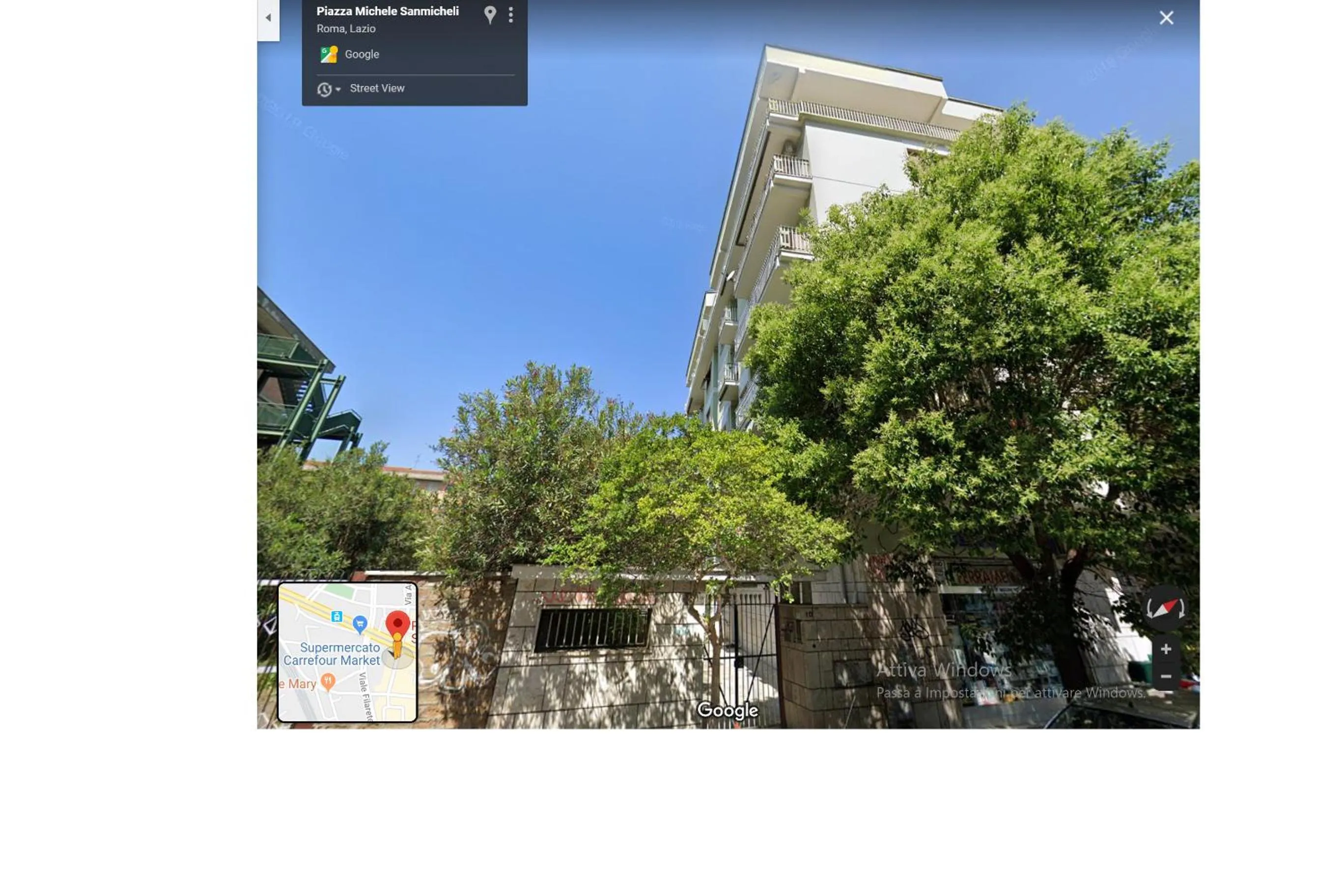 Property building in Simon's Guest House Rome