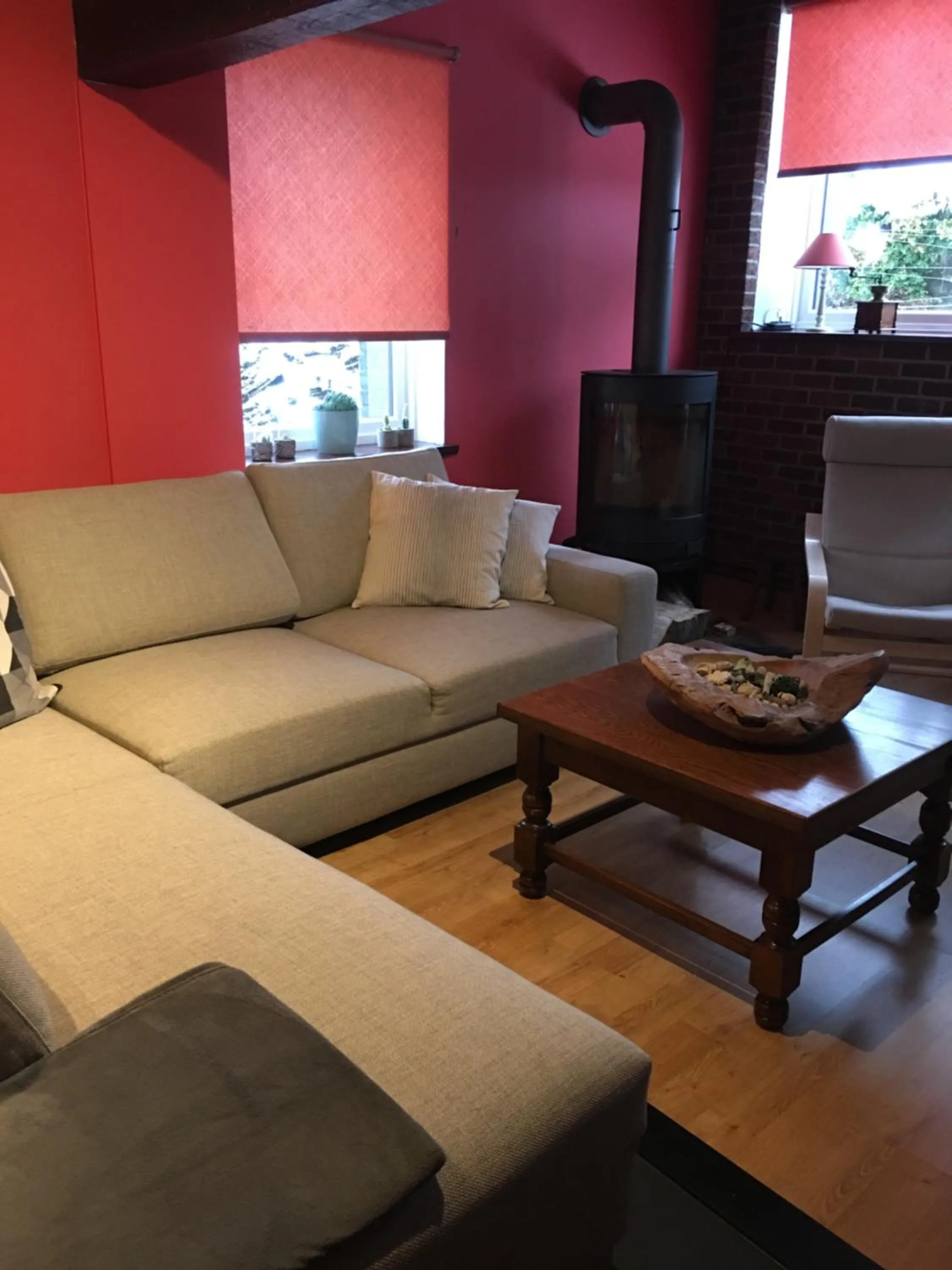 Seating area in B&B De Notelaar