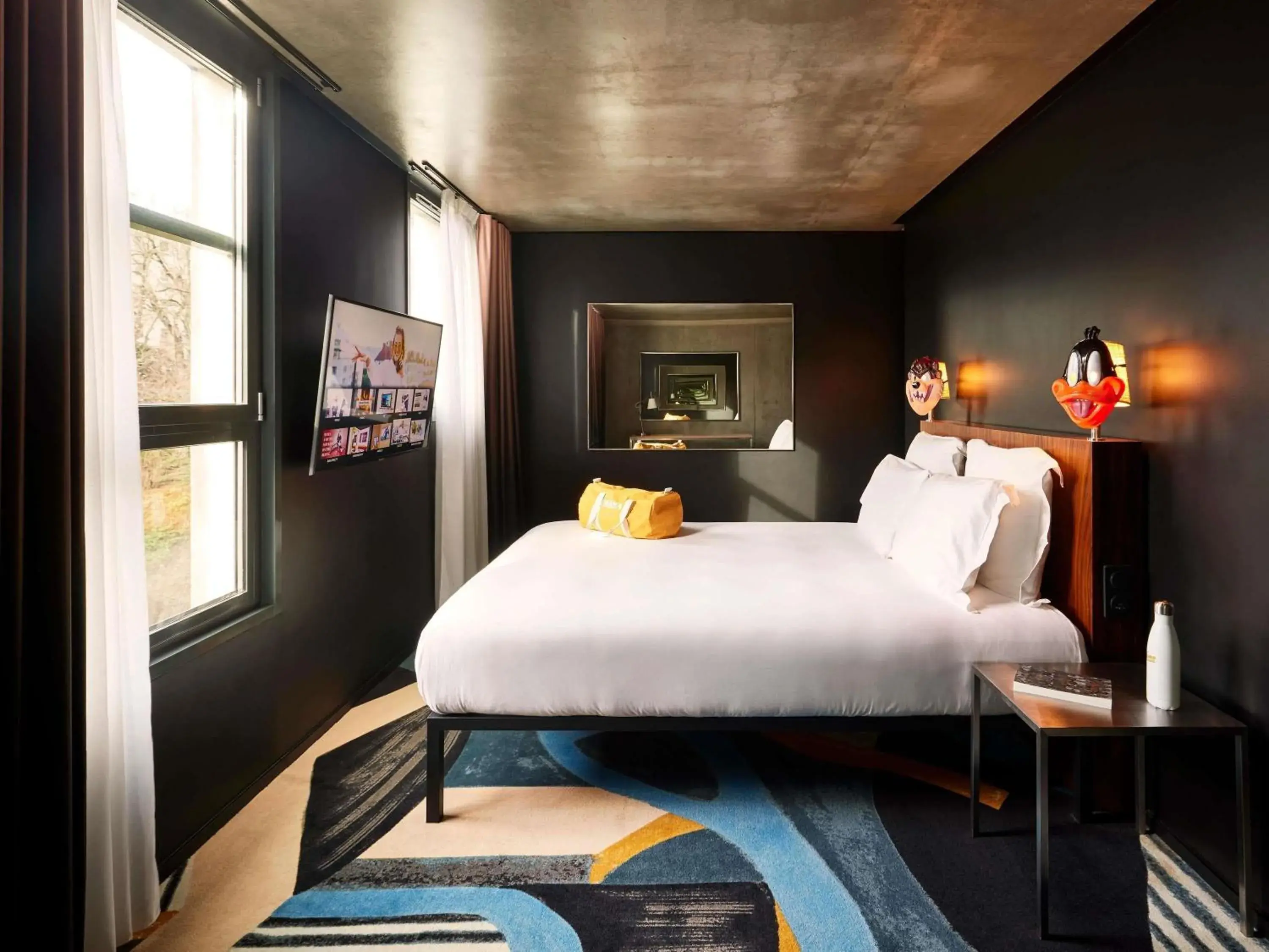 Bedroom, Bed in Mama Shelter Paris East Bedroom, Bed in Mama Shelter Paris East