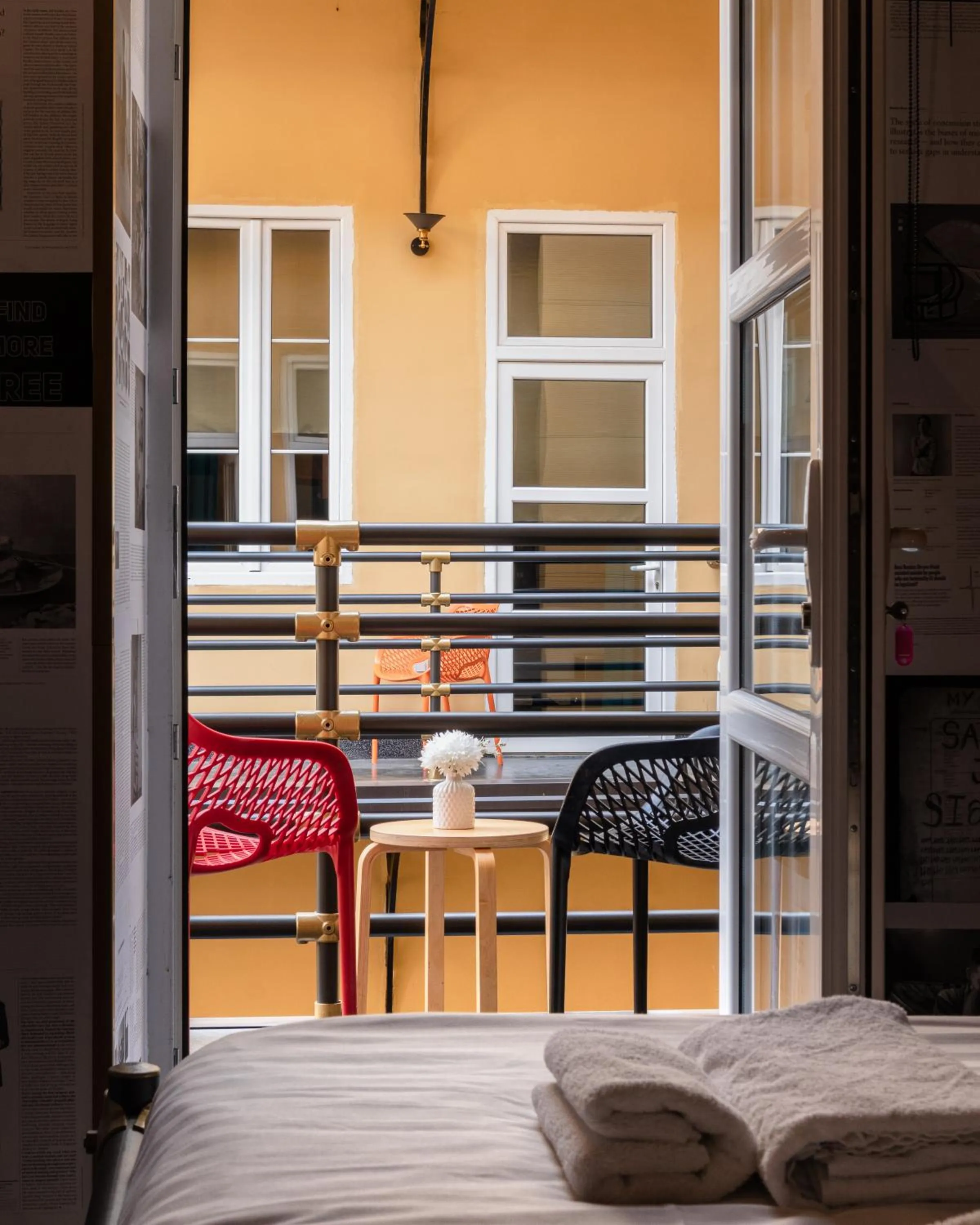 Balcony/Terrace, Bed in Timeout Heritage Hotel Zagreb