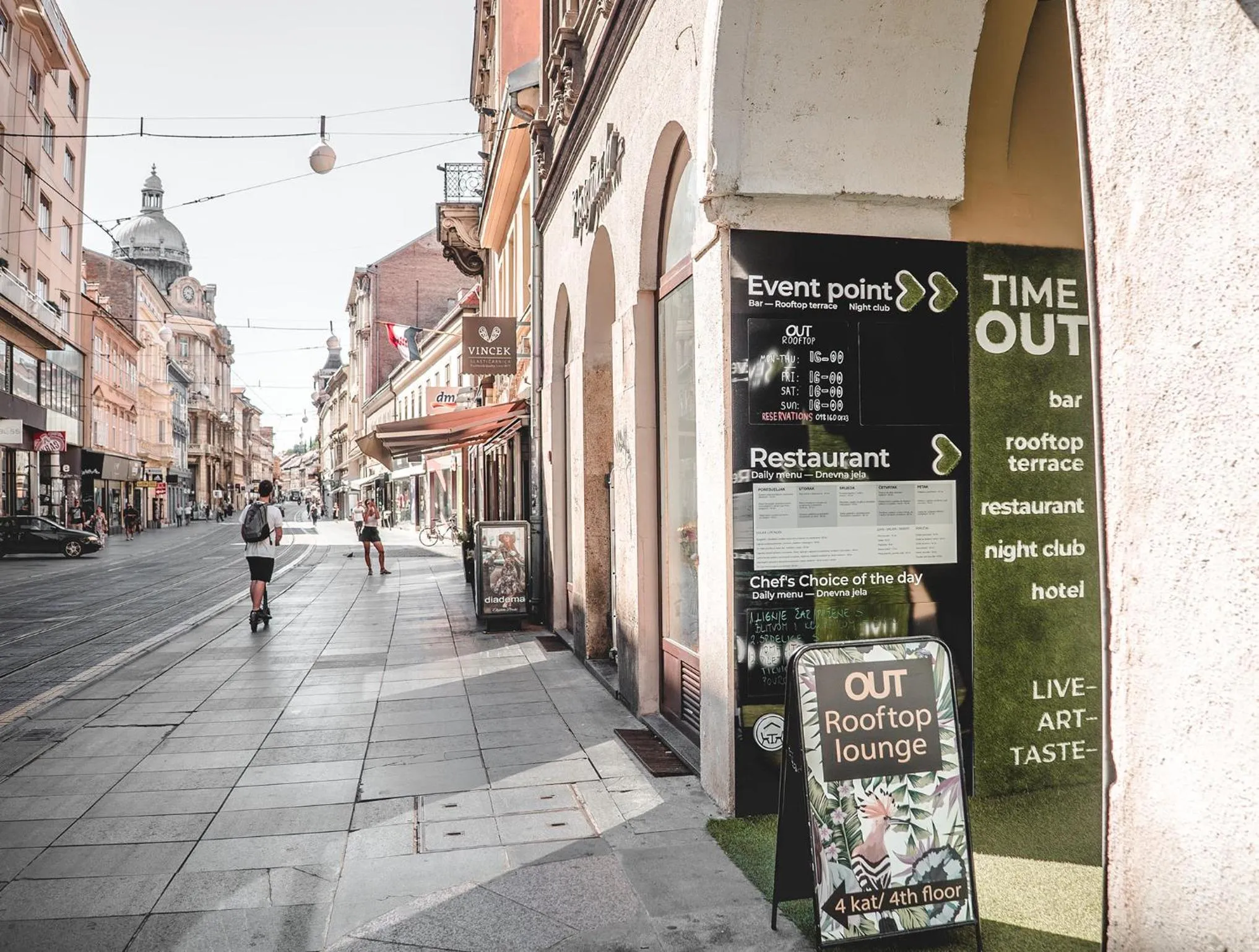 Facade/entrance in Timeout Heritage Hotel Zagreb