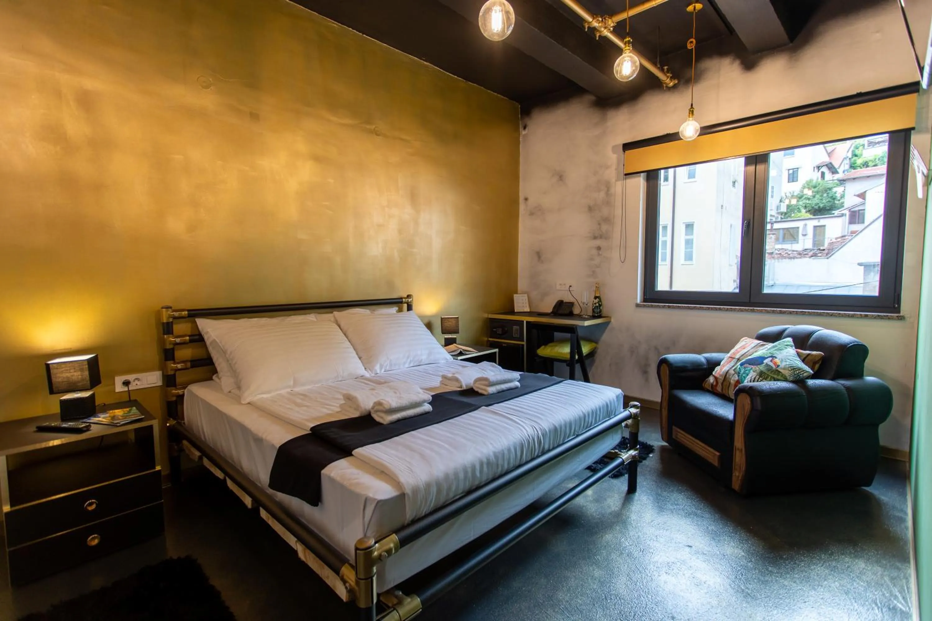 City view, Bed in Timeout Heritage Hotel Zagreb