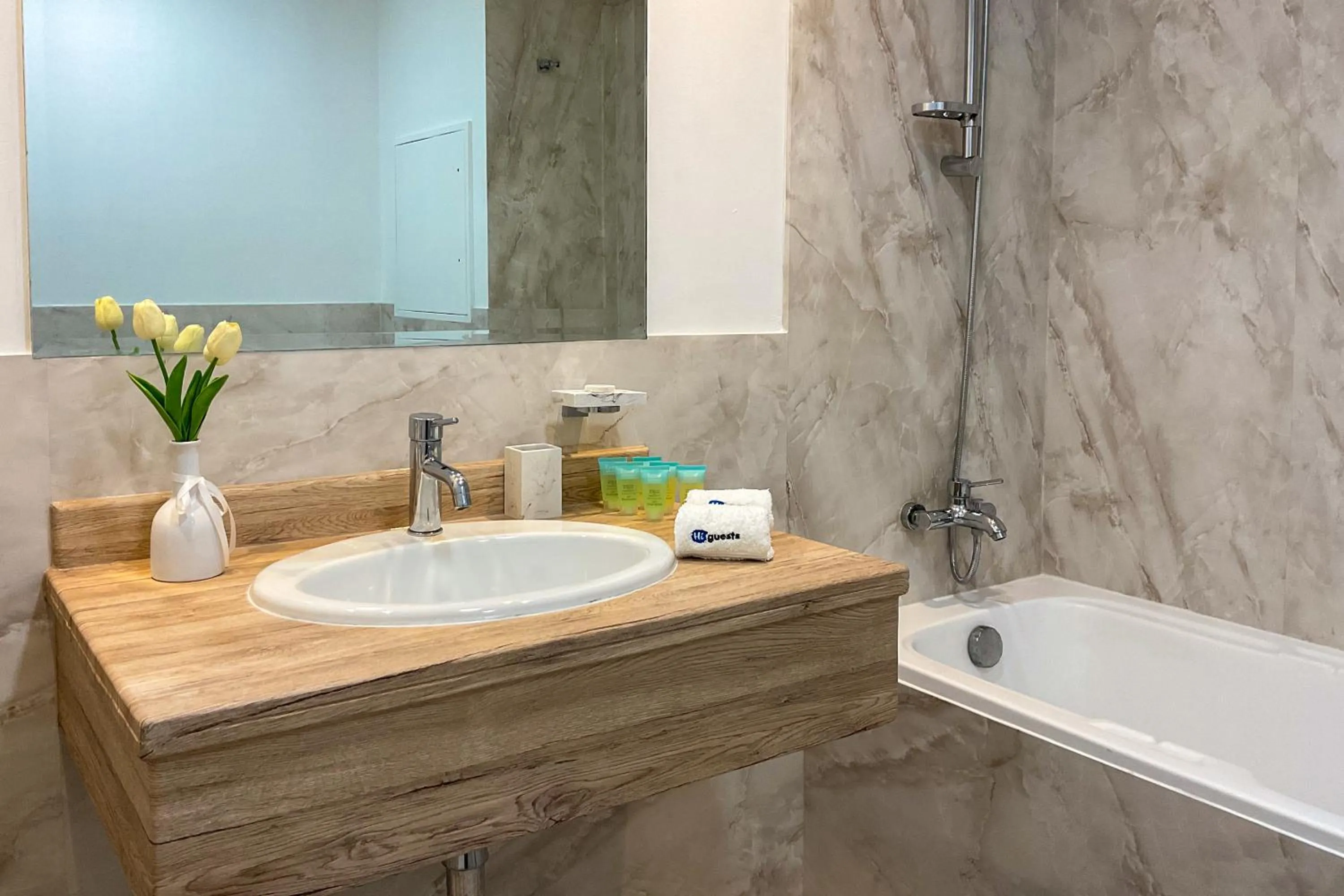 Bathroom in HiGuests - Amazing Sea Views from this 2BR Apt in JBR
