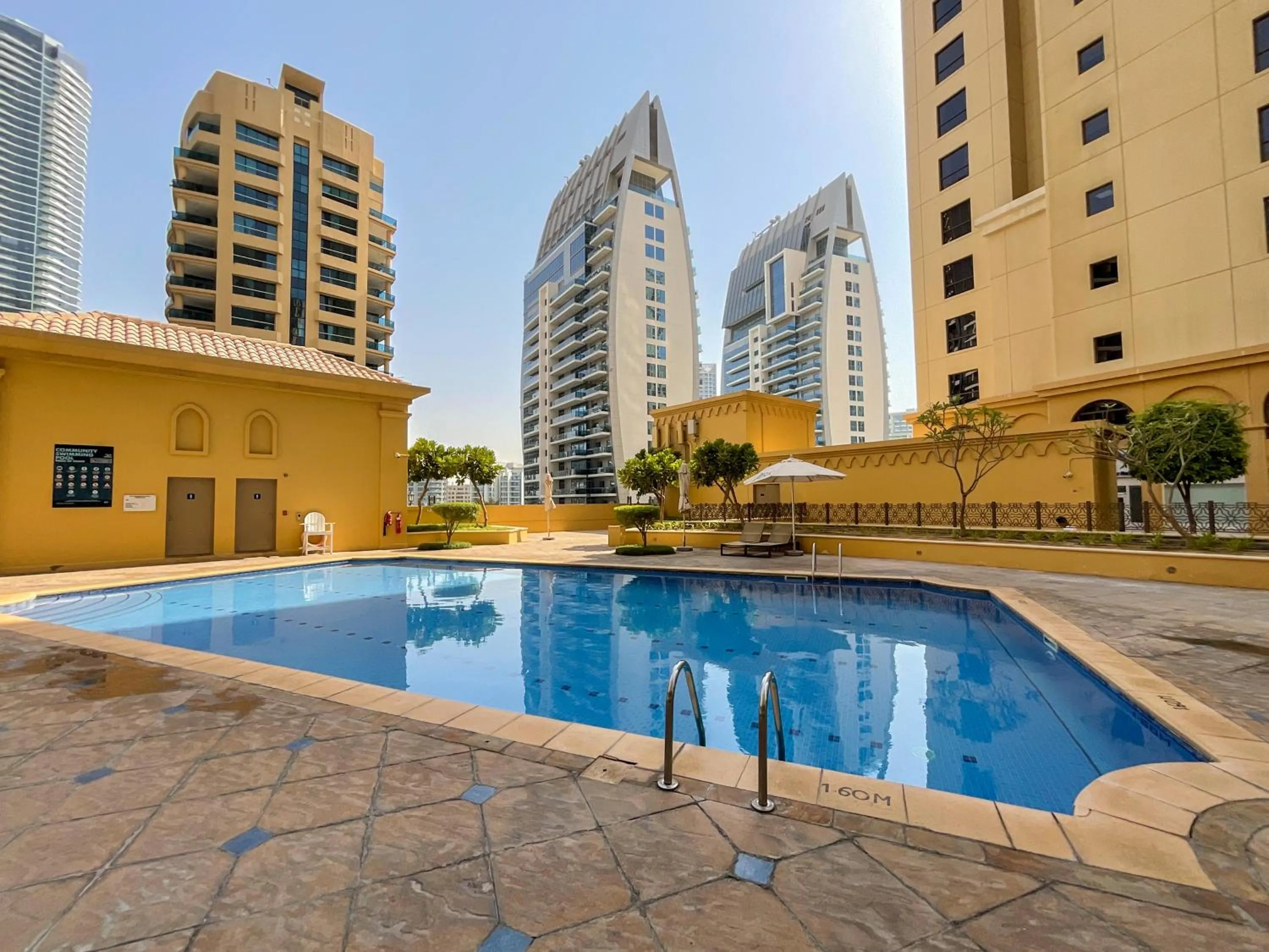 Swimming pool in HiGuests - Amazing Sea Views from this 2BR Apt in JBR