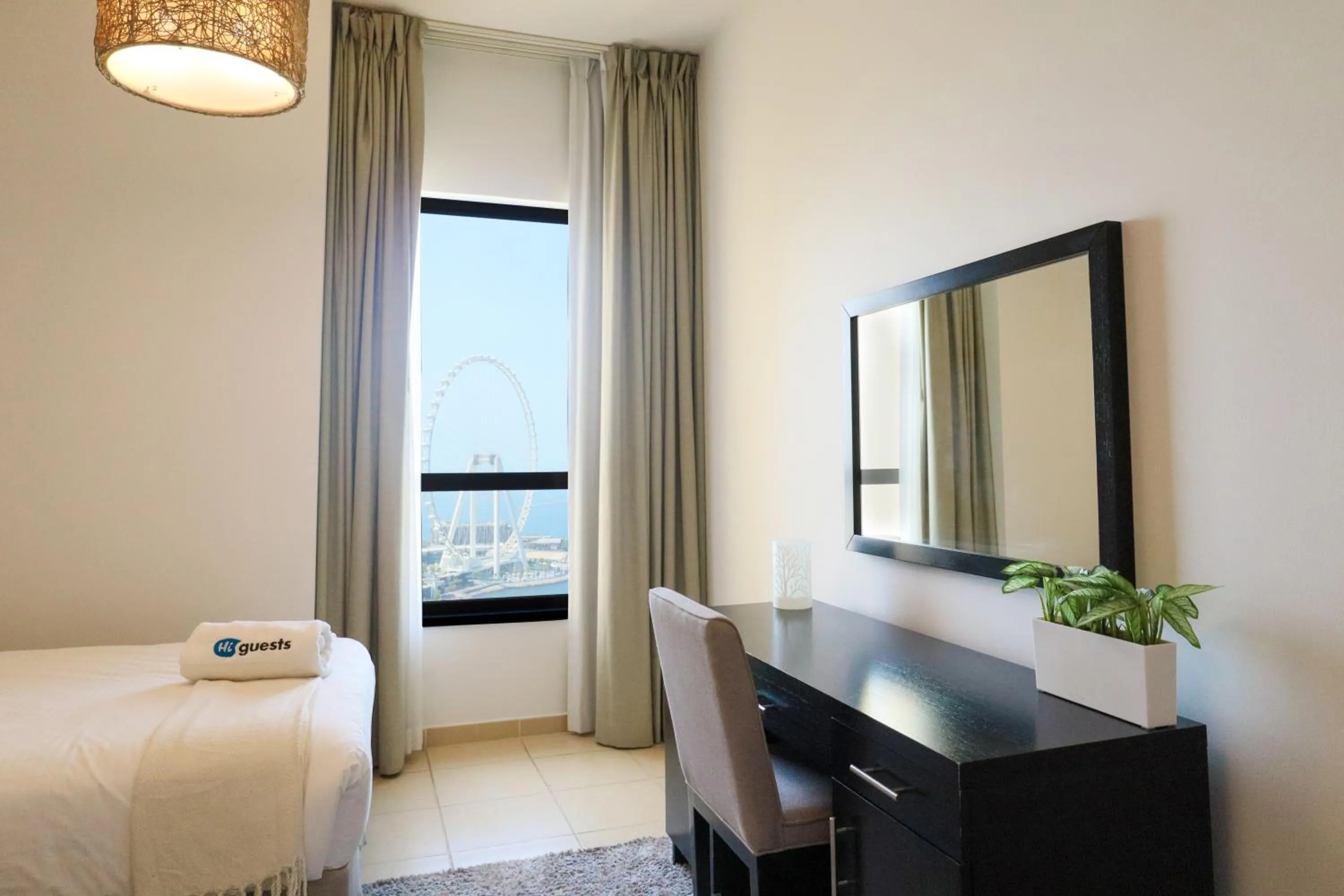 Bedroom, Bed in HiGuests - Amazing Sea Views from this 2BR Apt in JBR