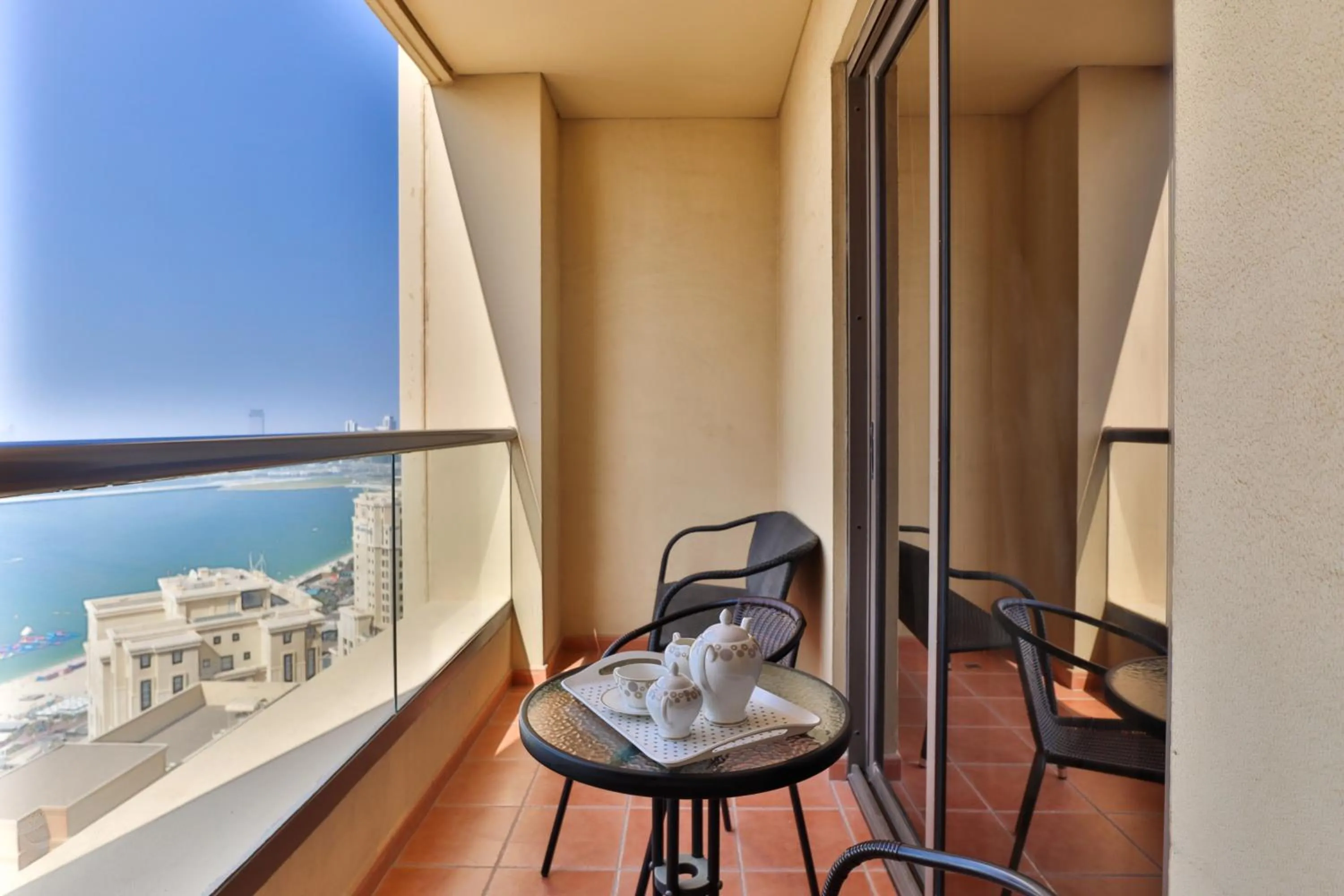Balcony/Terrace in HiGuests - Amazing Sea Views from this 2BR Apt in JBR