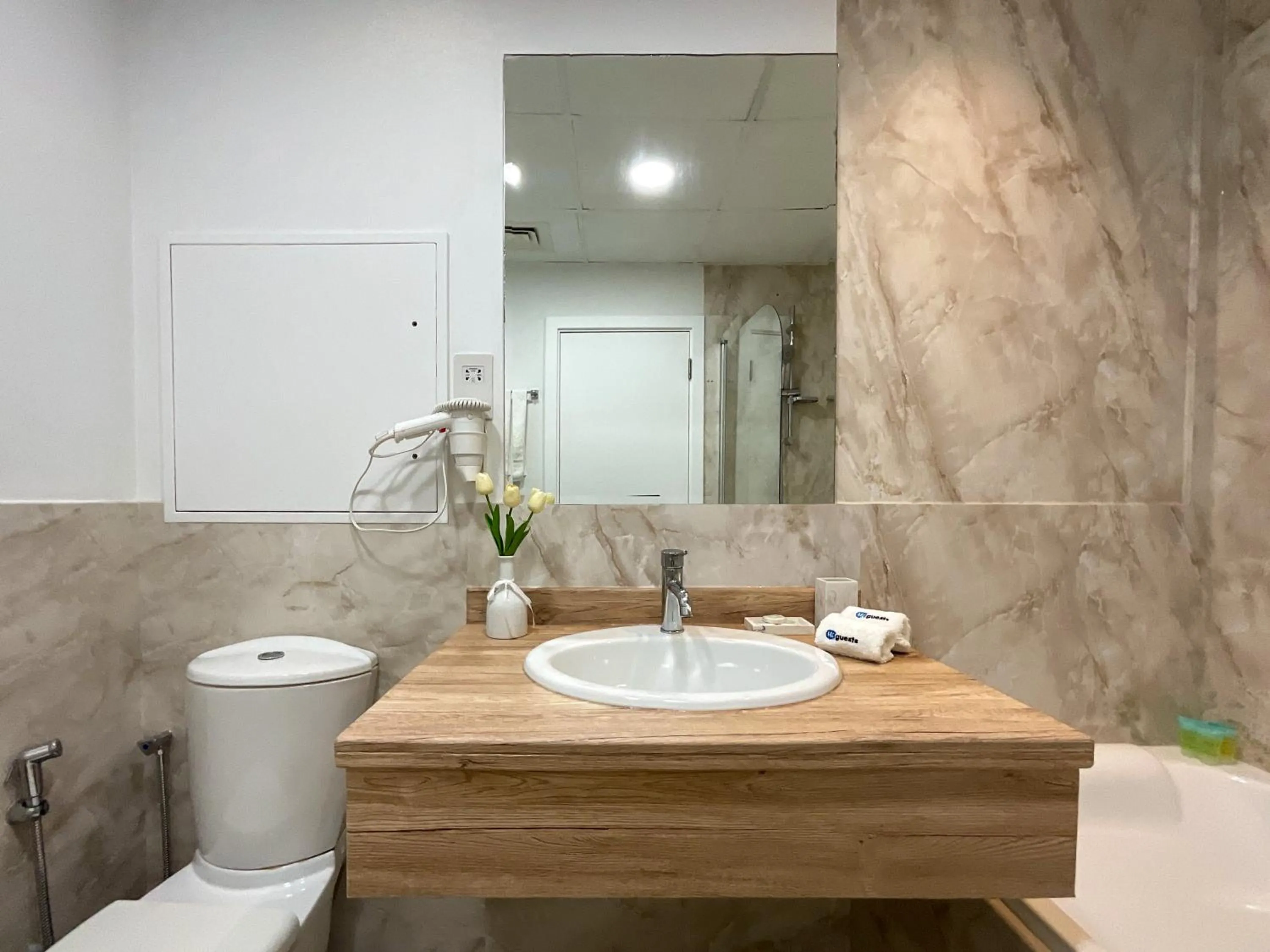 Bathroom in HiGuests - Amazing Sea Views from this 2BR Apt in JBR