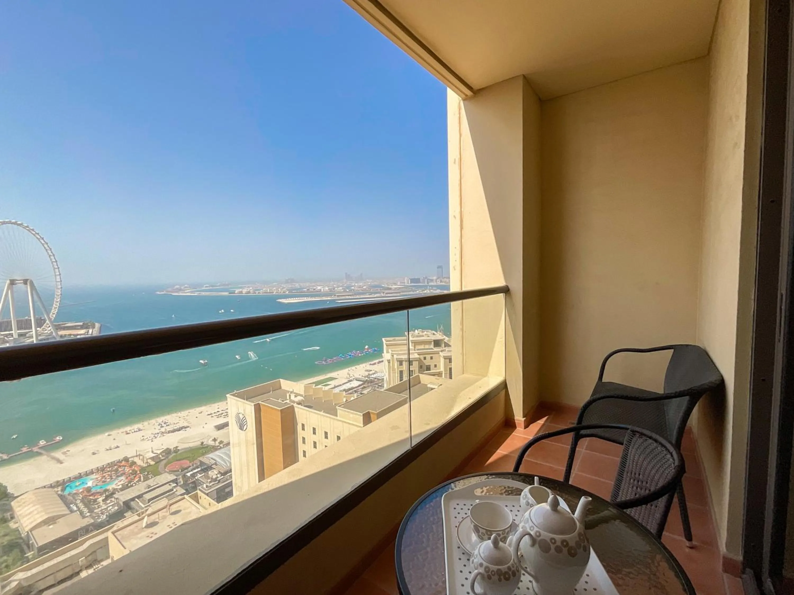 Balcony/Terrace in HiGuests - Amazing Sea Views from this 2BR Apt in JBR