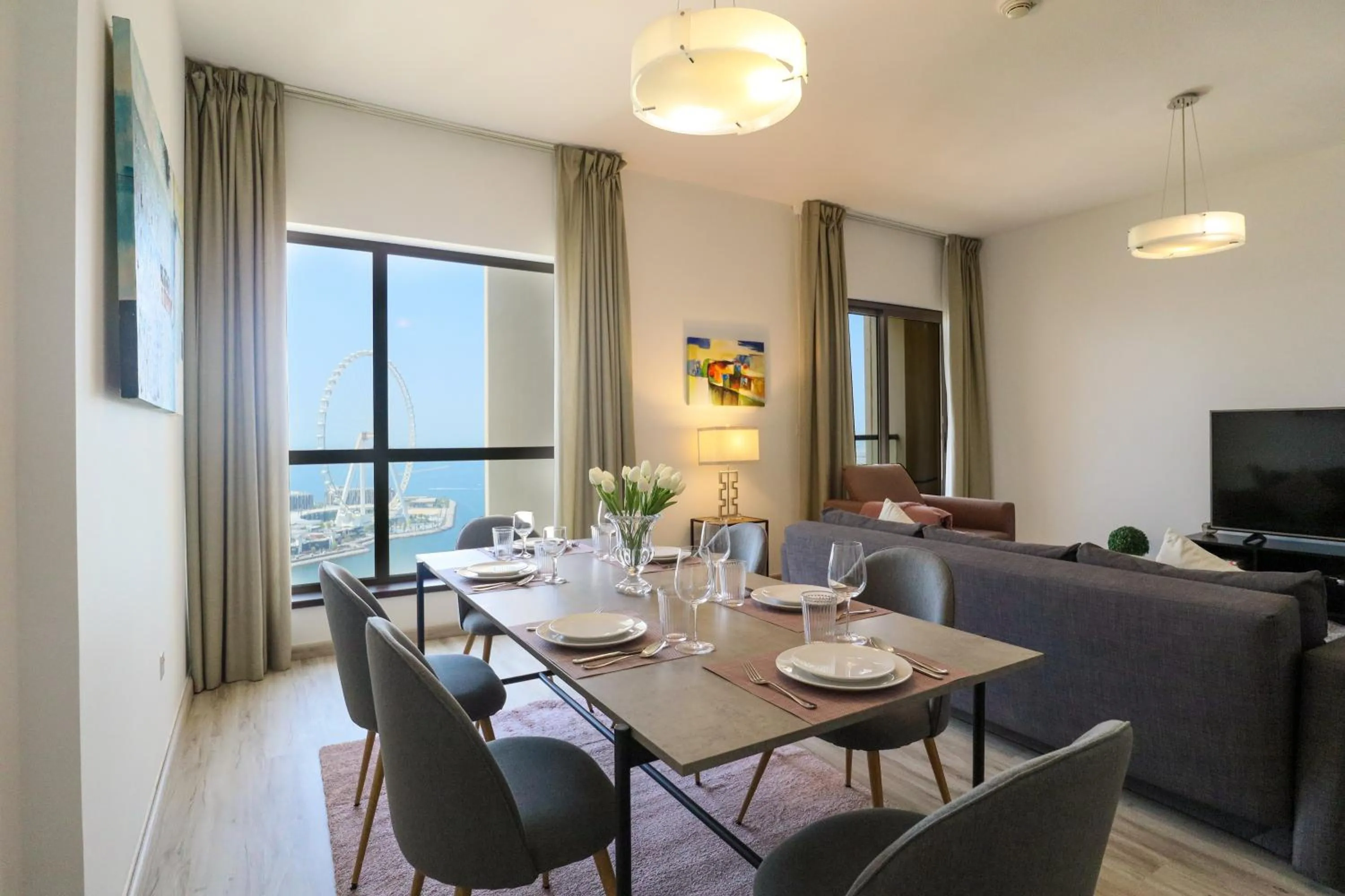 Dining area in HiGuests - Amazing Sea Views from this 2BR Apt in JBR