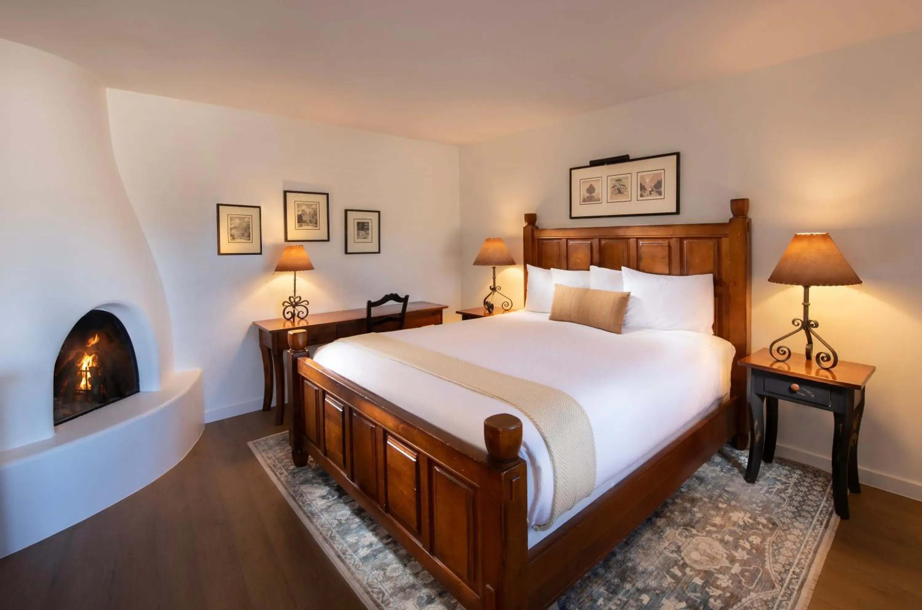 King Room with Fireplace in Piñon Court by La Fonda King Room with Fireplace in Piñon Court by La Fonda