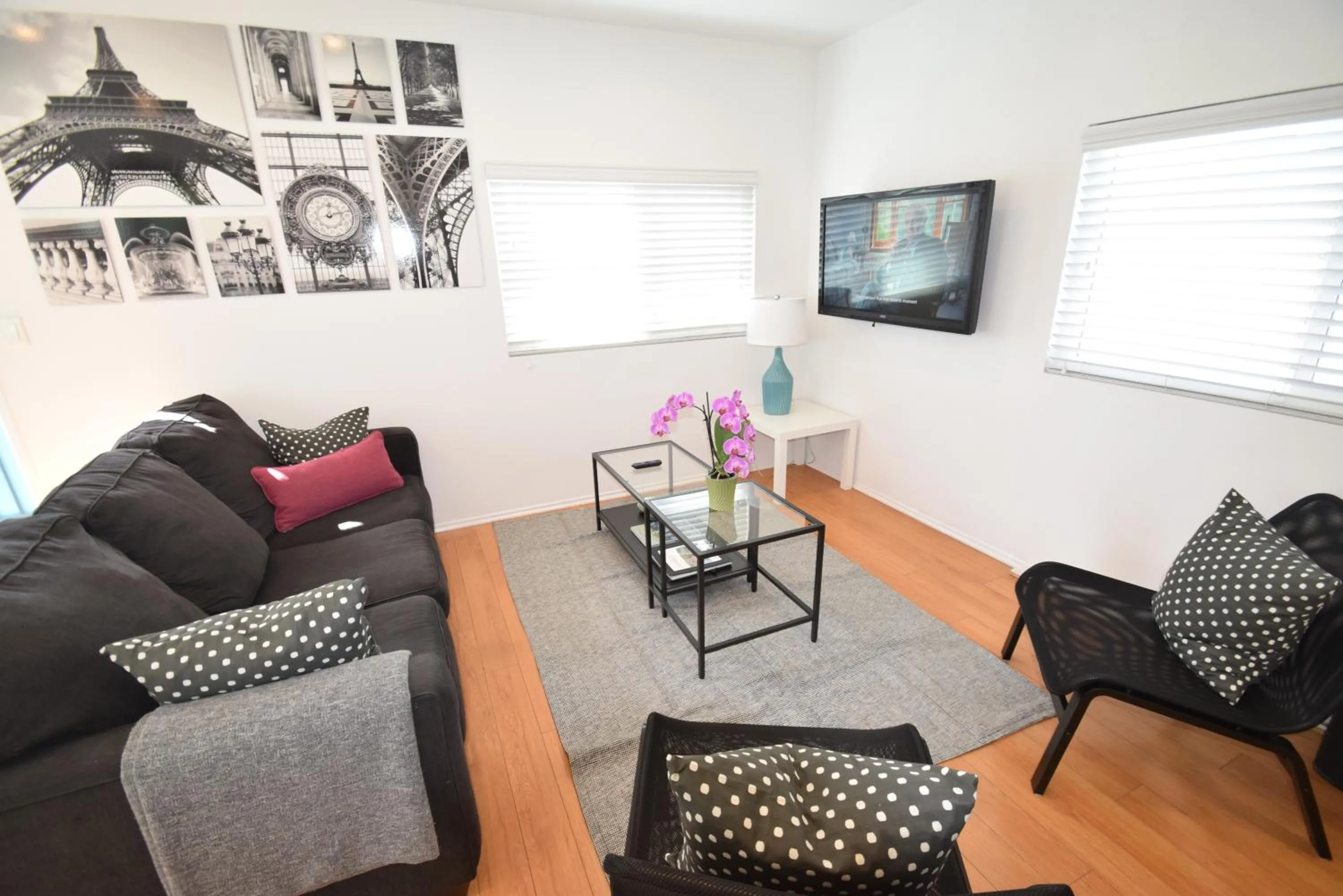 Living room in Venice Beach Apartments Monthly rents