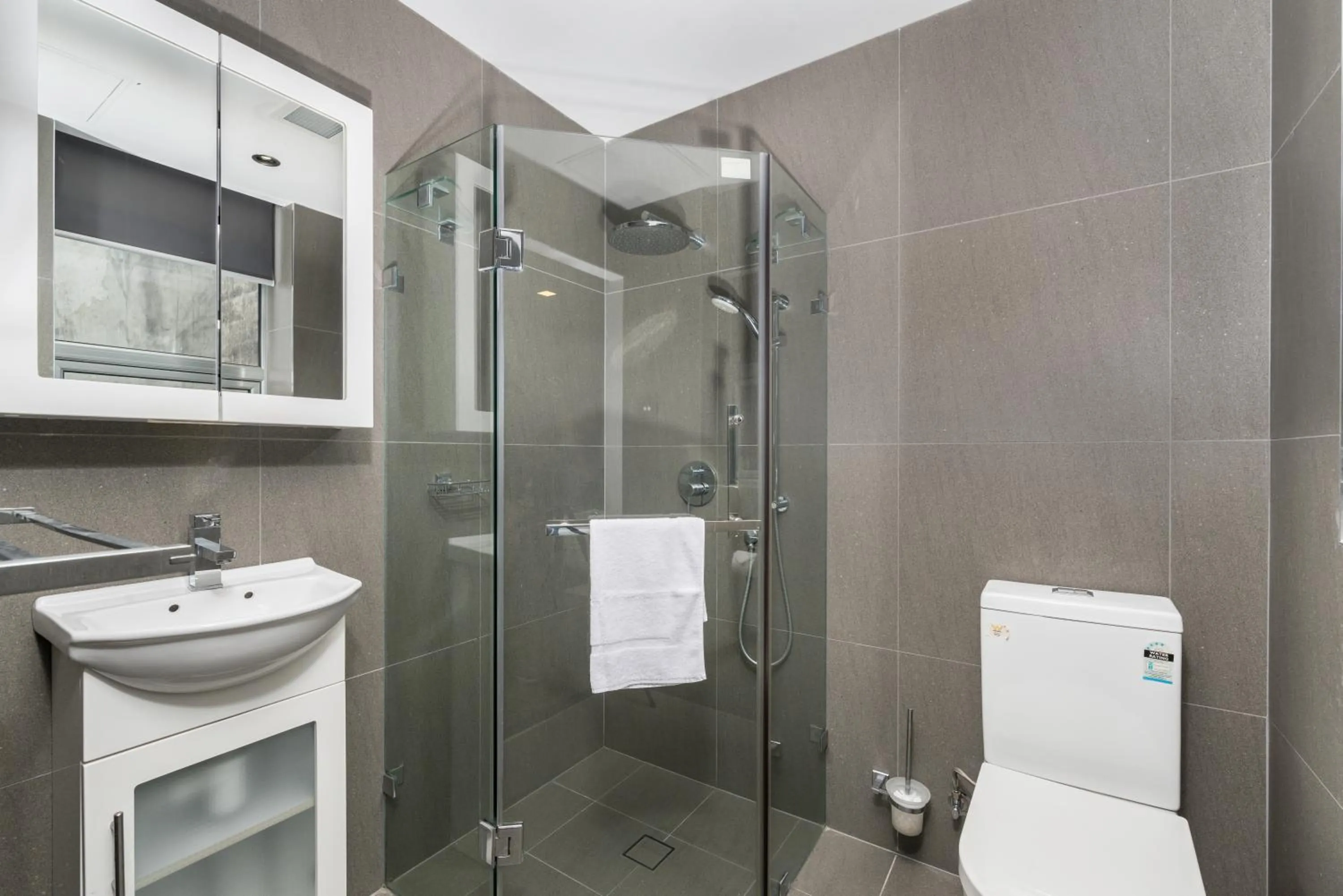 Bathroom in Studios on King