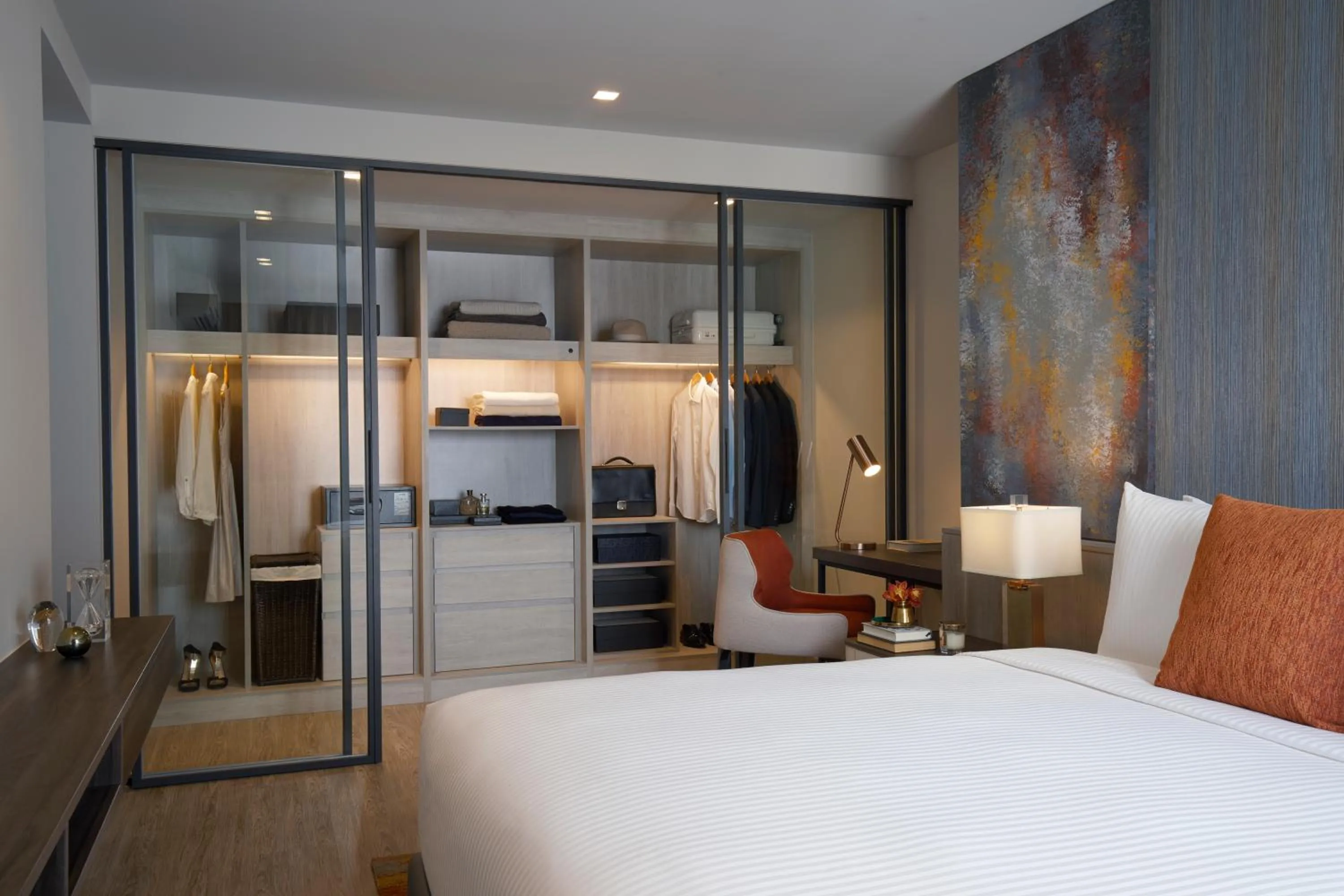 Bed in Somerset Rama 9 Bangkok