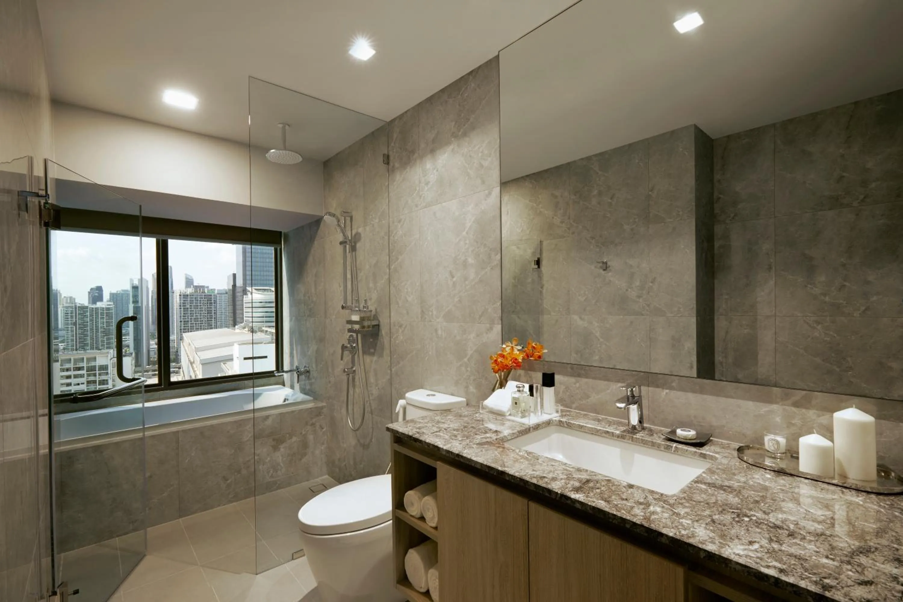 Bathroom in Somerset Rama 9 Bangkok