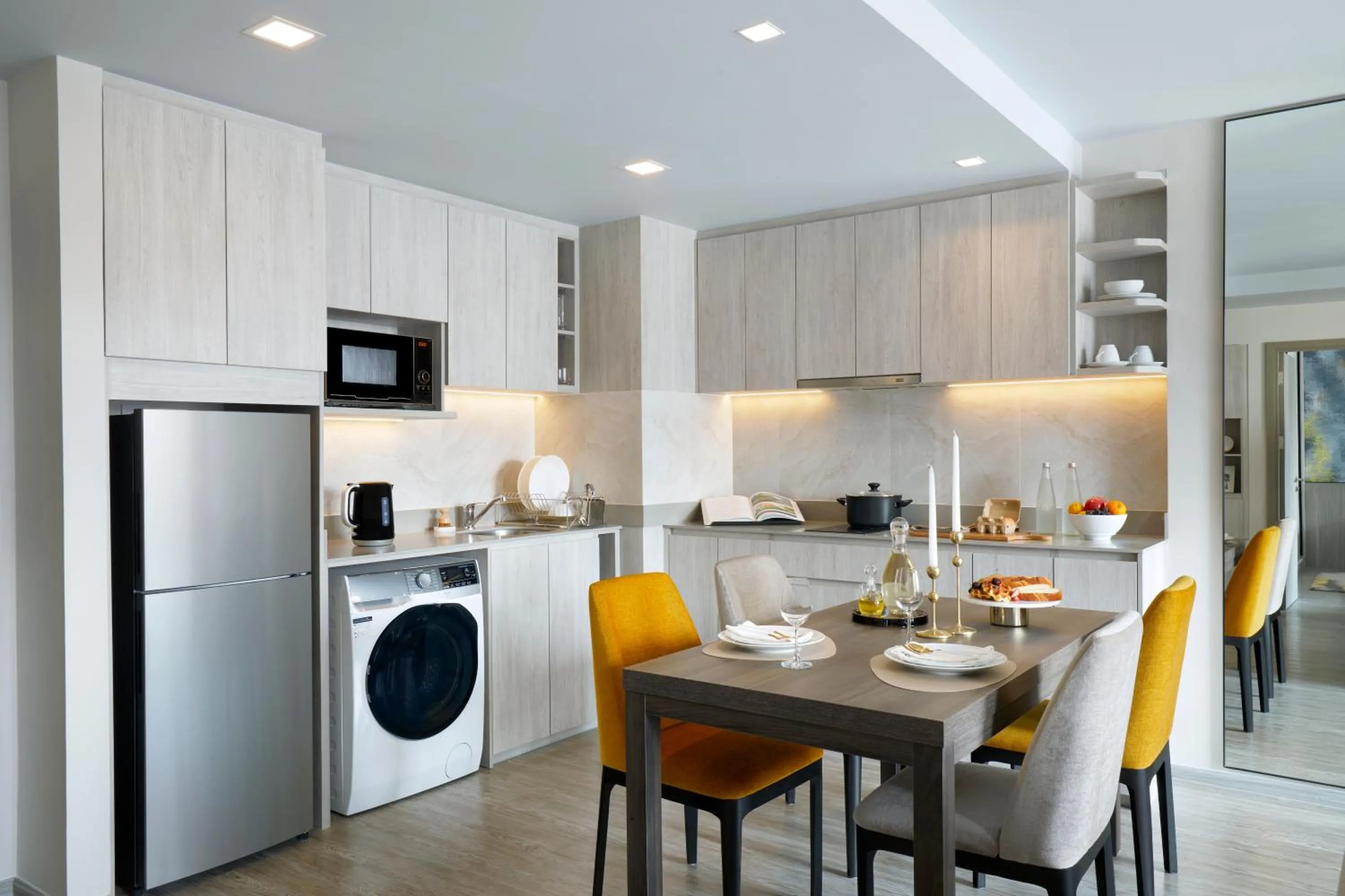 Kitchen or kitchenette in Somerset Rama 9 Bangkok