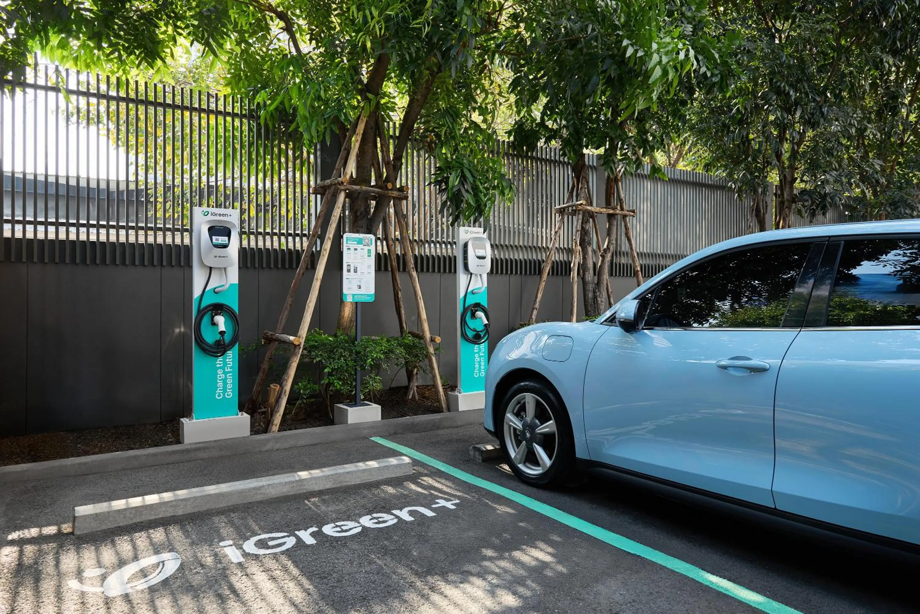 Parking in Somerset Rama 9 Bangkok