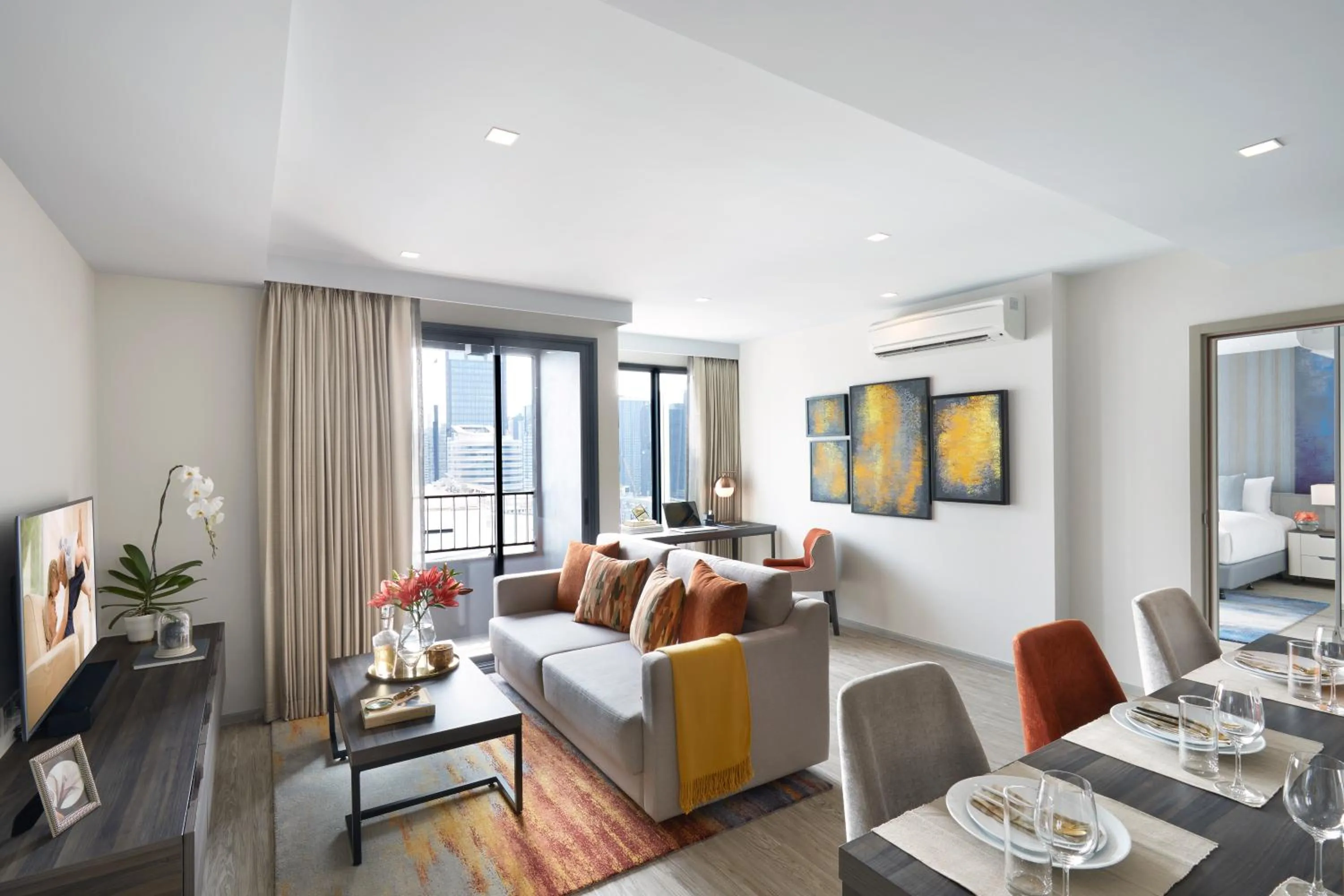 Balcony/Terrace in Somerset Rama 9 Bangkok