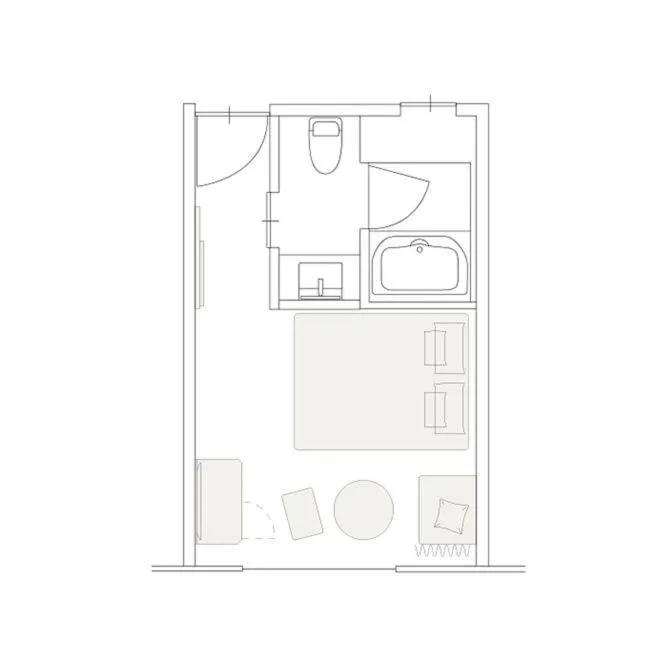 Photo of the whole room in First Hotel Kanazawa