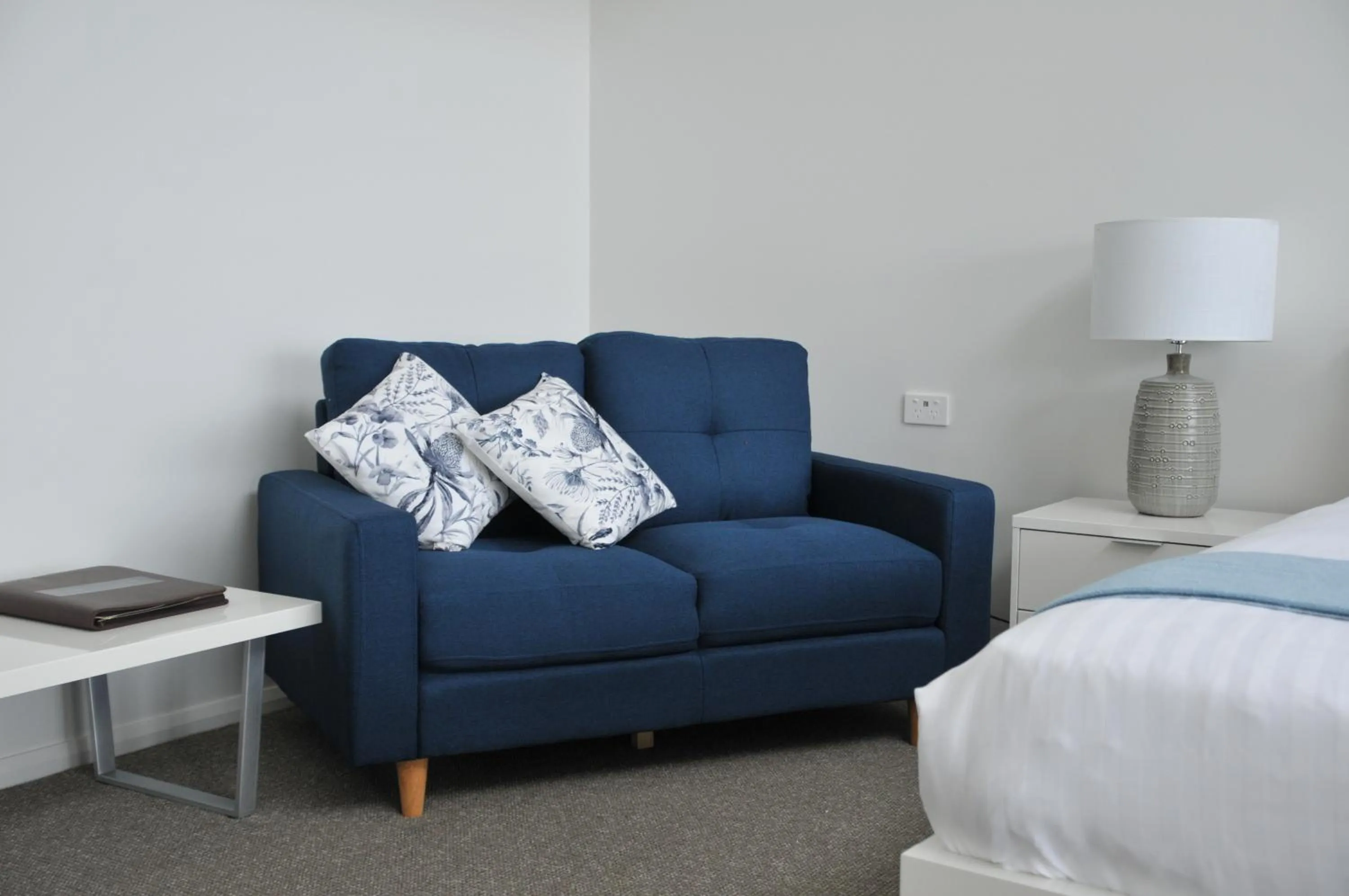 Living room in The Hub Bicheno