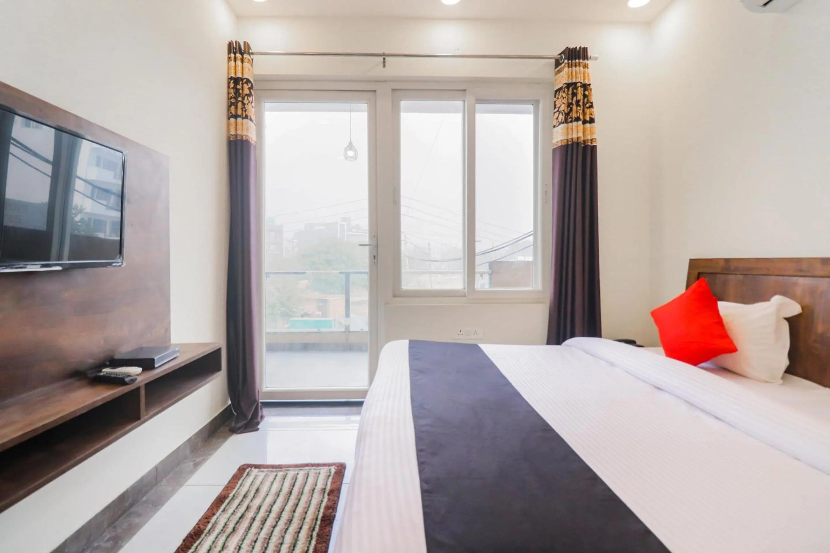 Bedroom, Bed in Collection O Green Leaf Residency