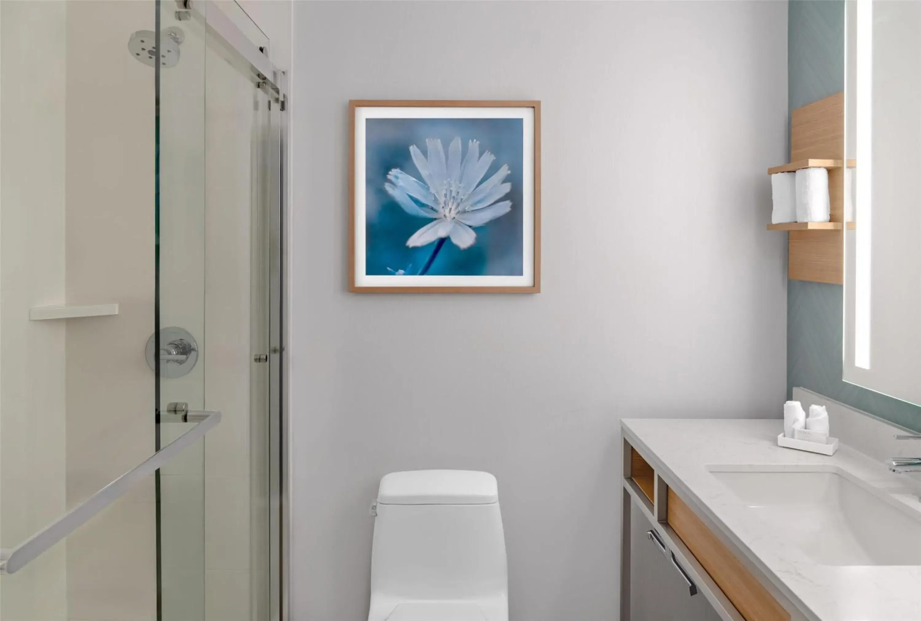 Bathroom in Hilton Garden Inn Queens JFK Bathroom in Hilton Garden Inn Queens JFK