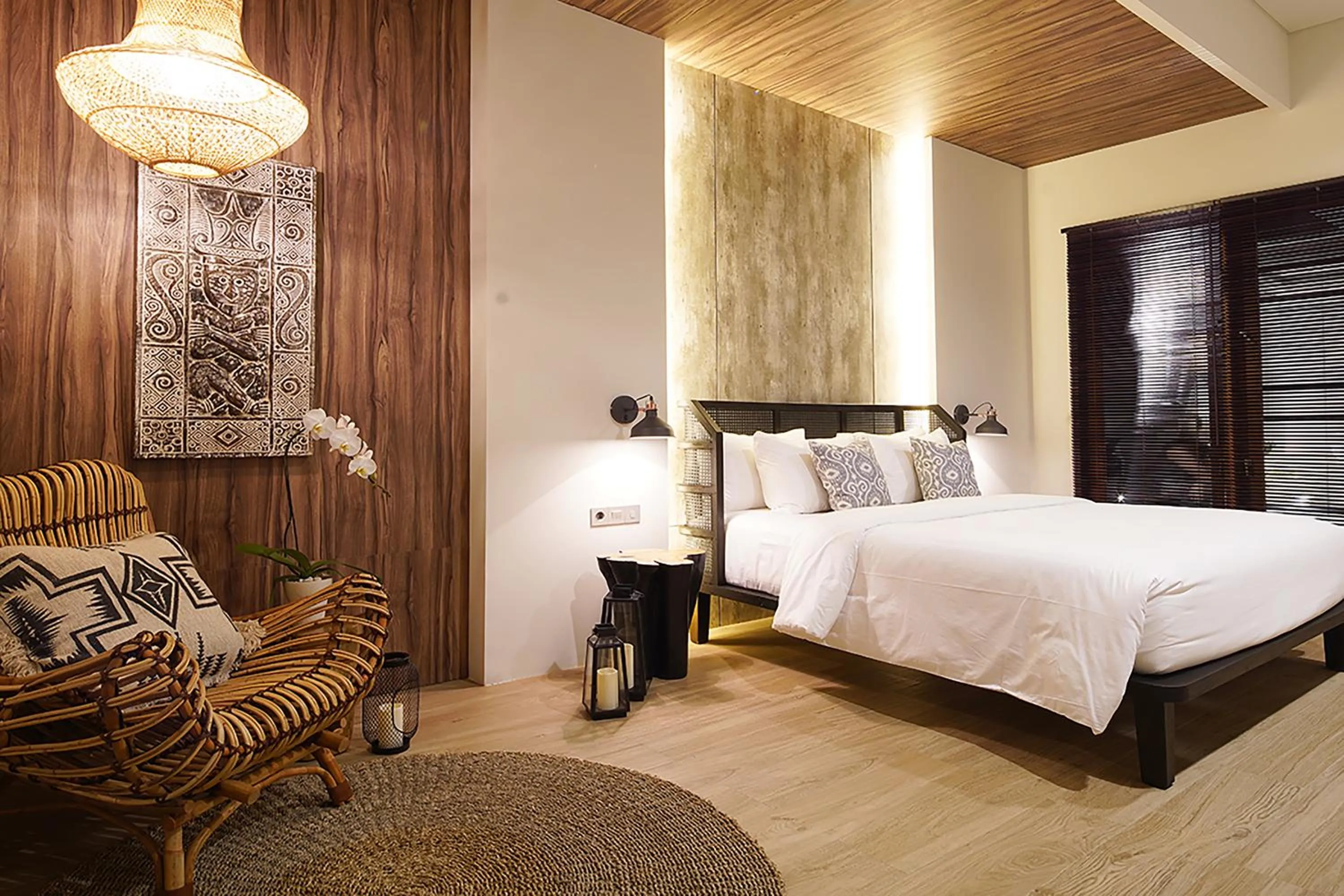 Seating area, Bed in Umah Tirta