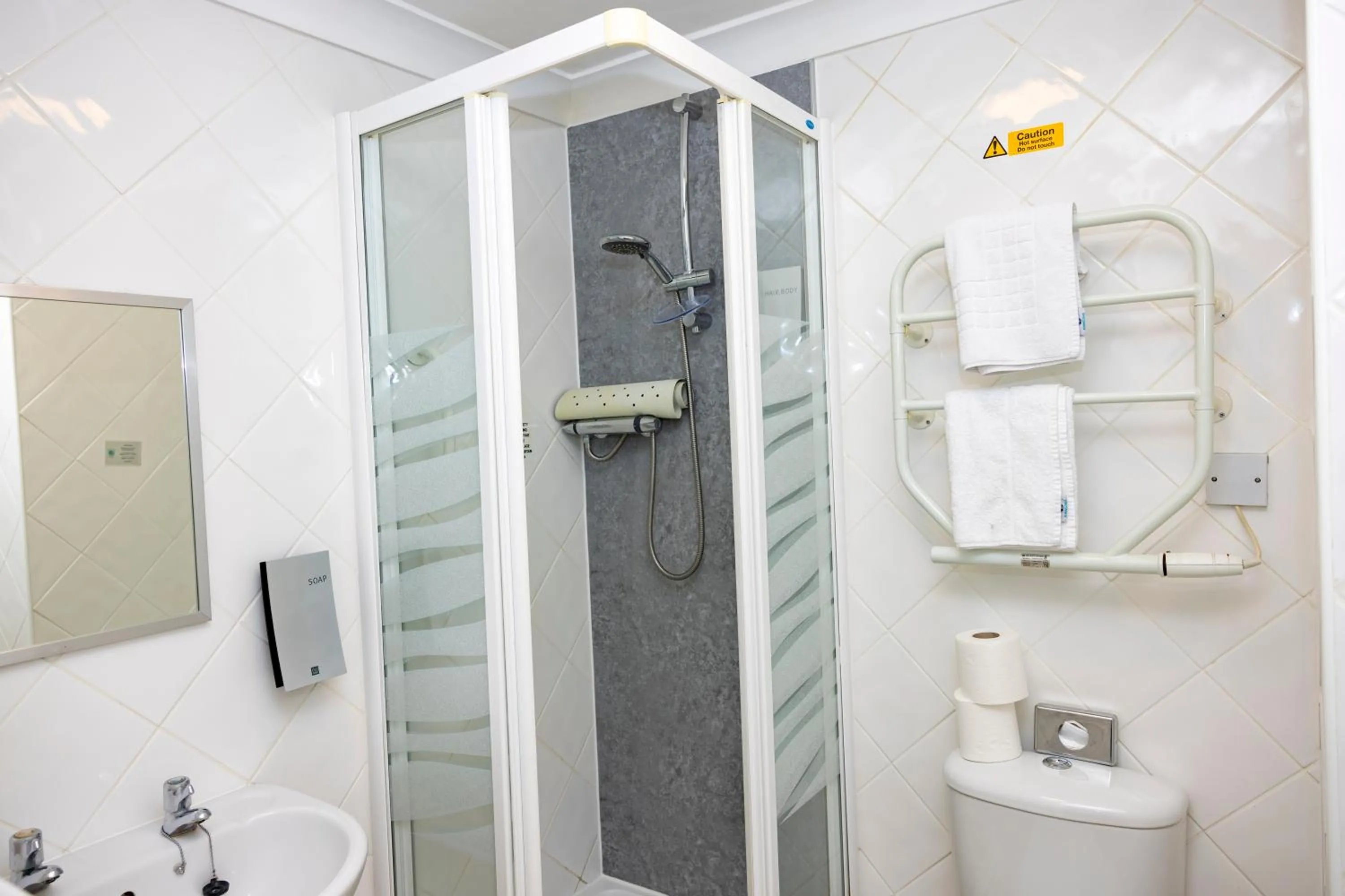 Shower in The Grand Atlantic Hotel