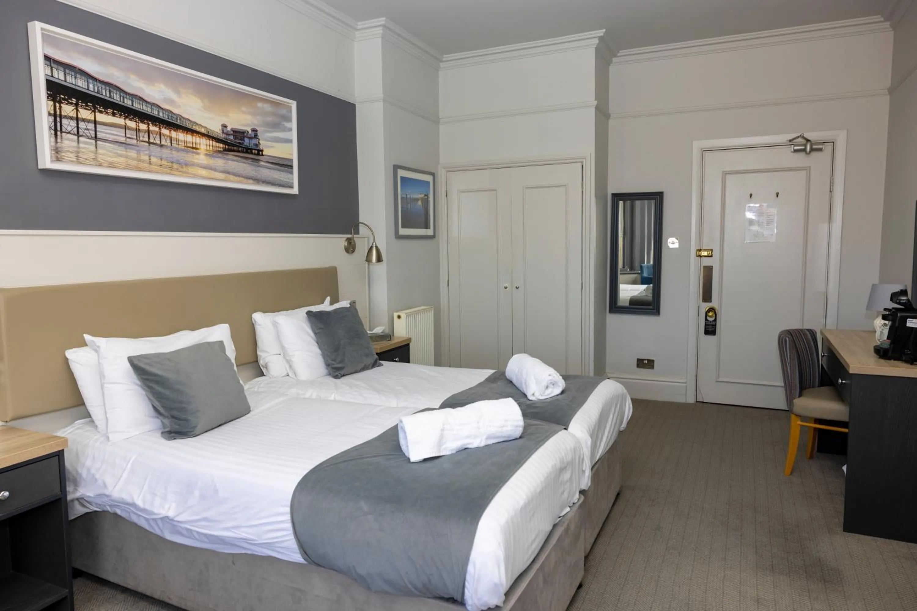 Bed in The Grand Atlantic Hotel