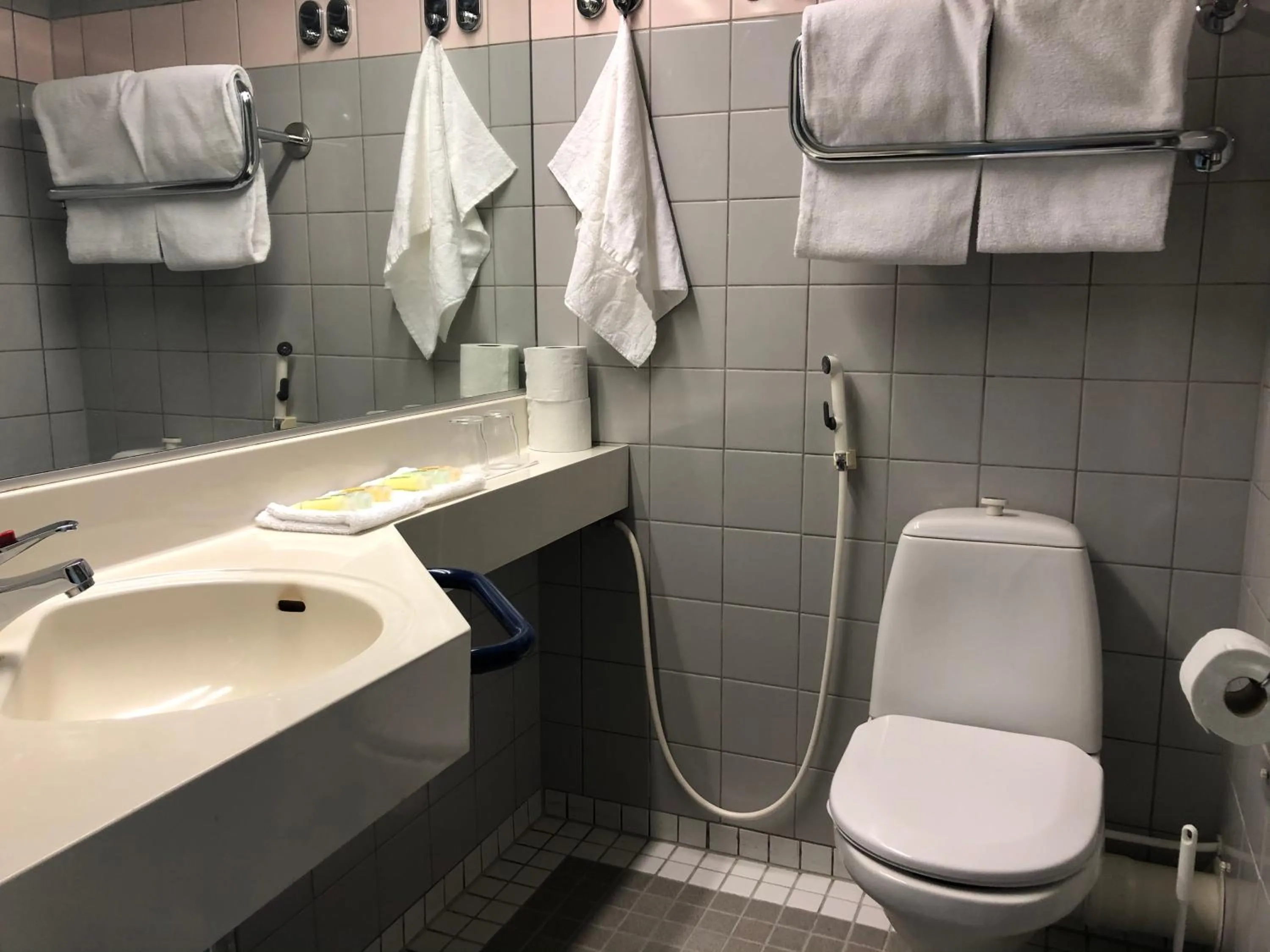 Shower in West Side Hotel