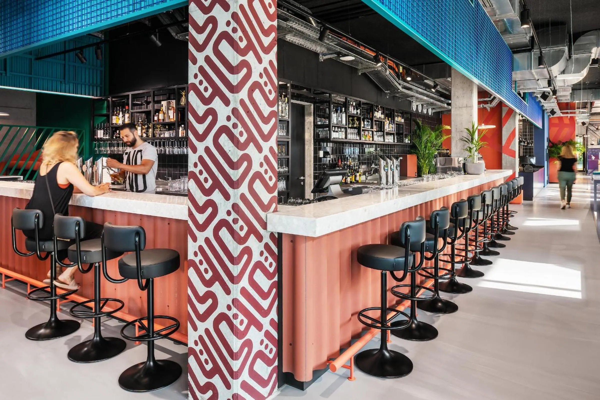 Lounge or bar in The Social Hub Vienna