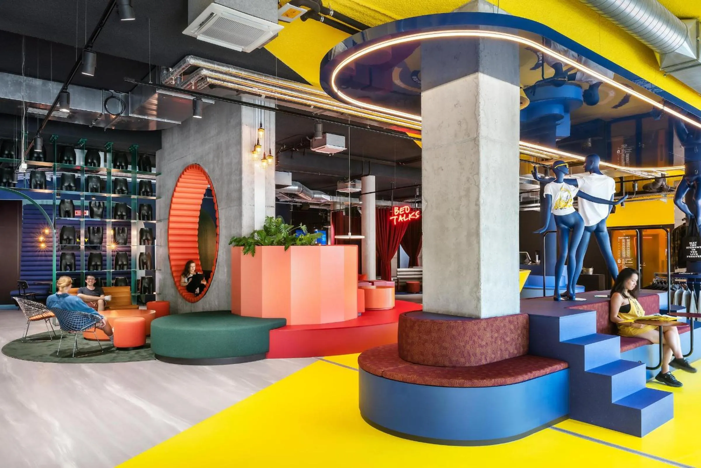 Lobby or reception in The Social Hub Vienna